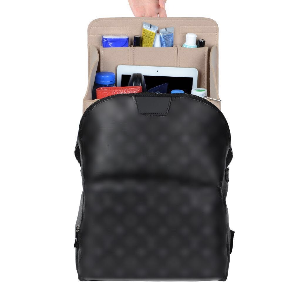 Filz-Organizer für Rucksäcke – Passend für runde und eckige Taschen, Beige/Grau/Kaffee/Schwarz detail image 9