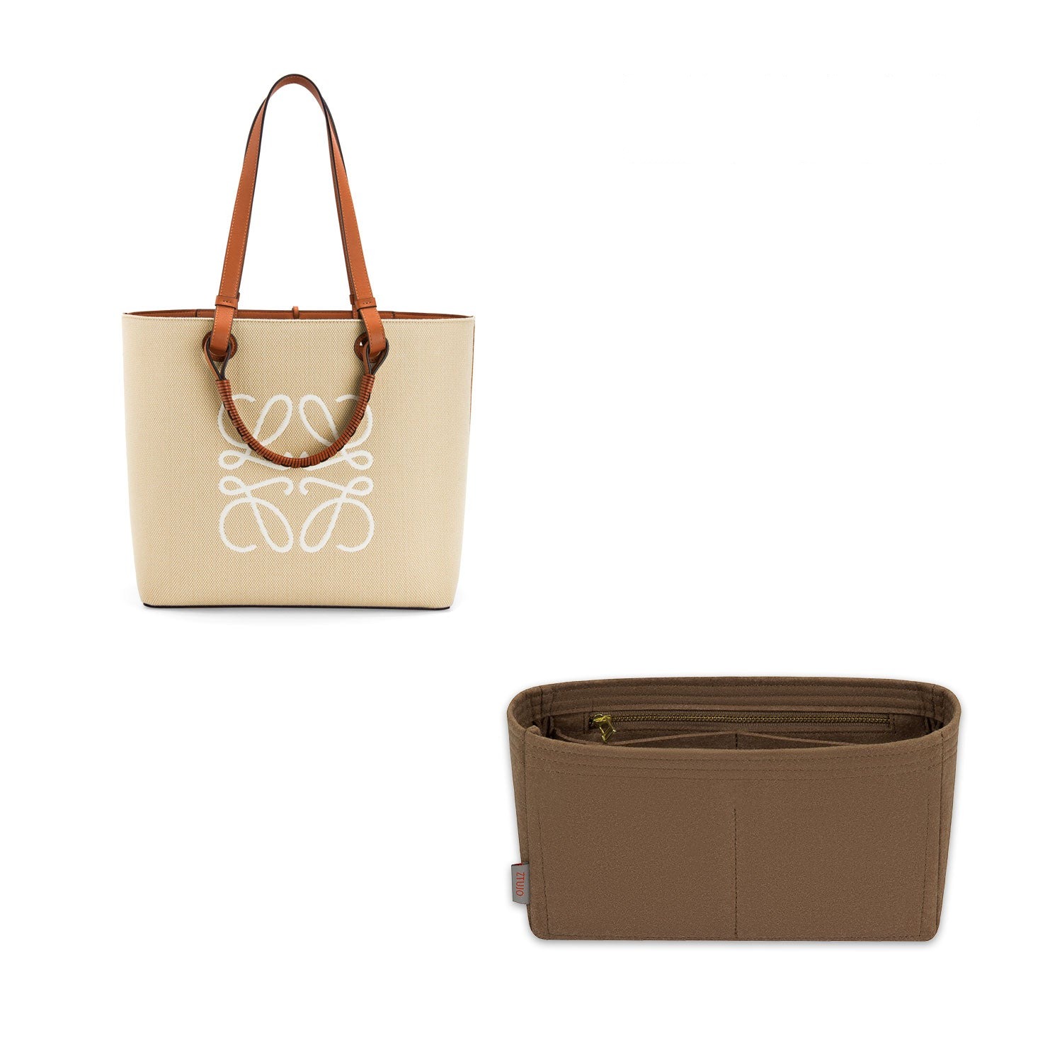 Premium-Taschenorganizer für Loewe Anagram Tote Mini / Klein / Mittel