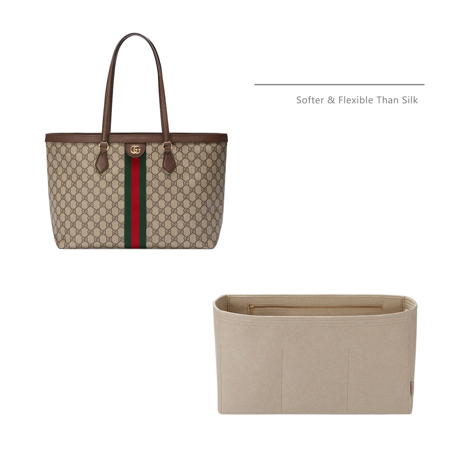 Premium Handtaschen-Organizer für Gucci Ophidia Tote Mini / Small / Medium / Large / X-Large