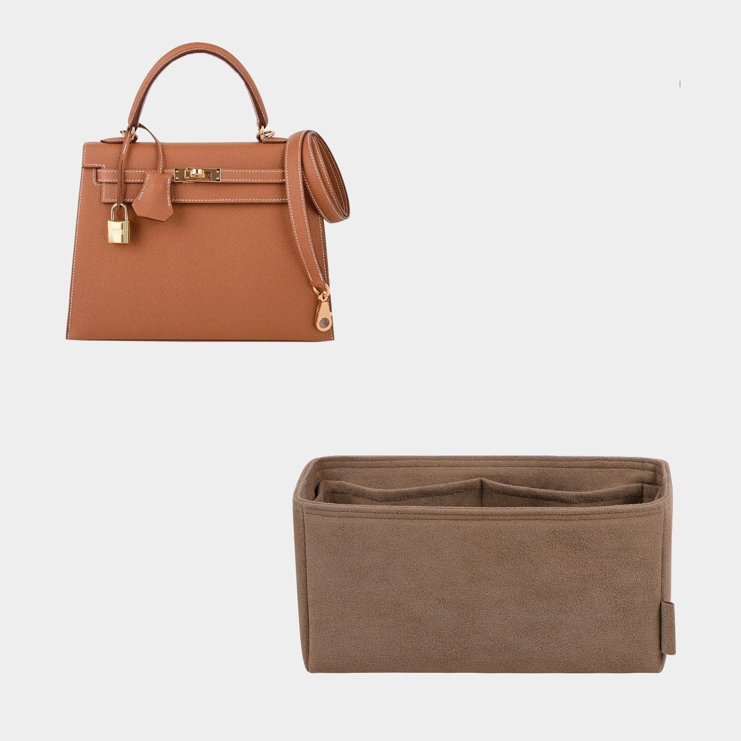 Alcantara-Taschenorganizer für HERMES KELLY 25 / KELLY 28 / KELLY 32 / KELLY 35 / KELLY 40 product image 8
