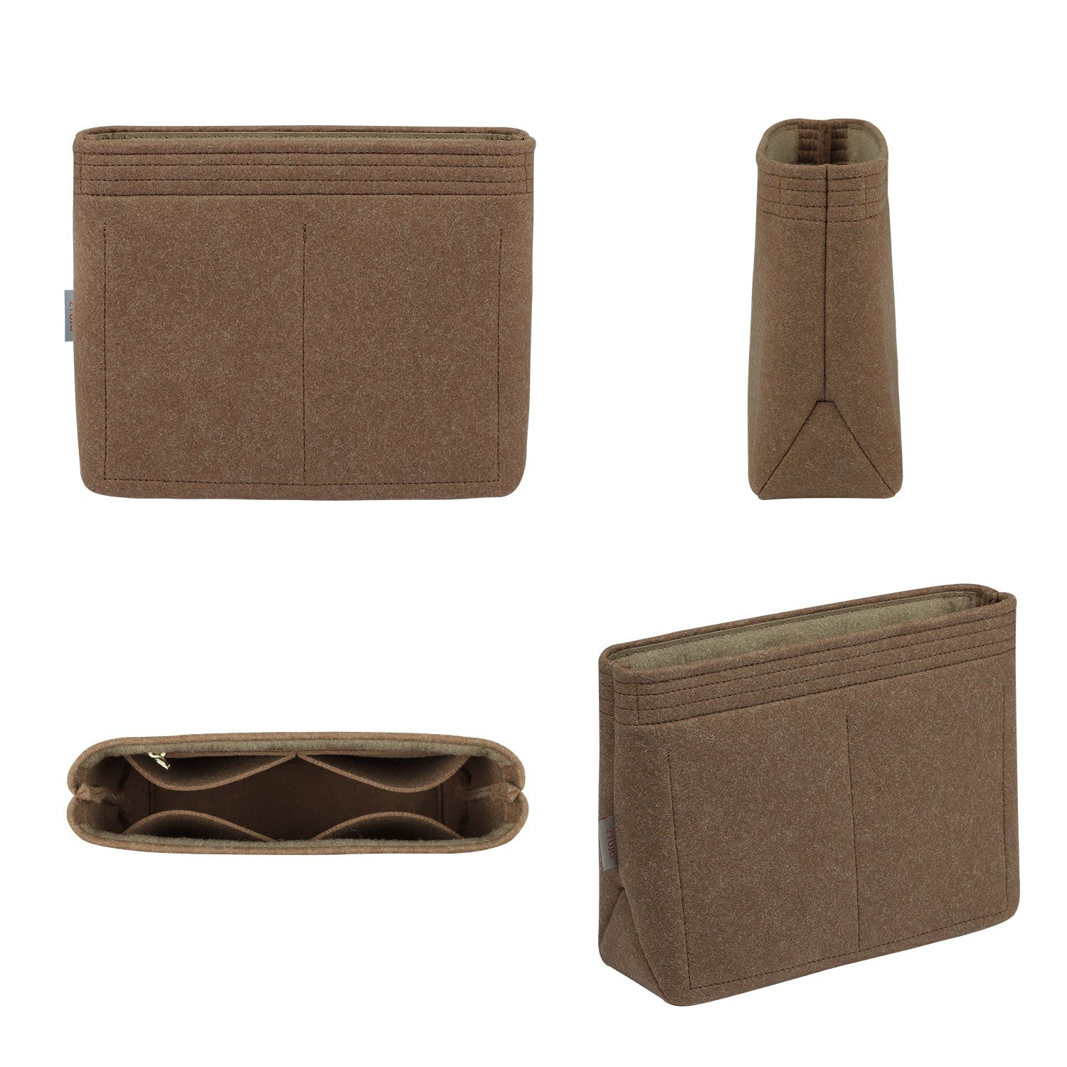 Taschenorganizer für Hermes Cabas H en Biais 27 / 40 – 5 Fächer, Hellbraun oder individuell product image 2