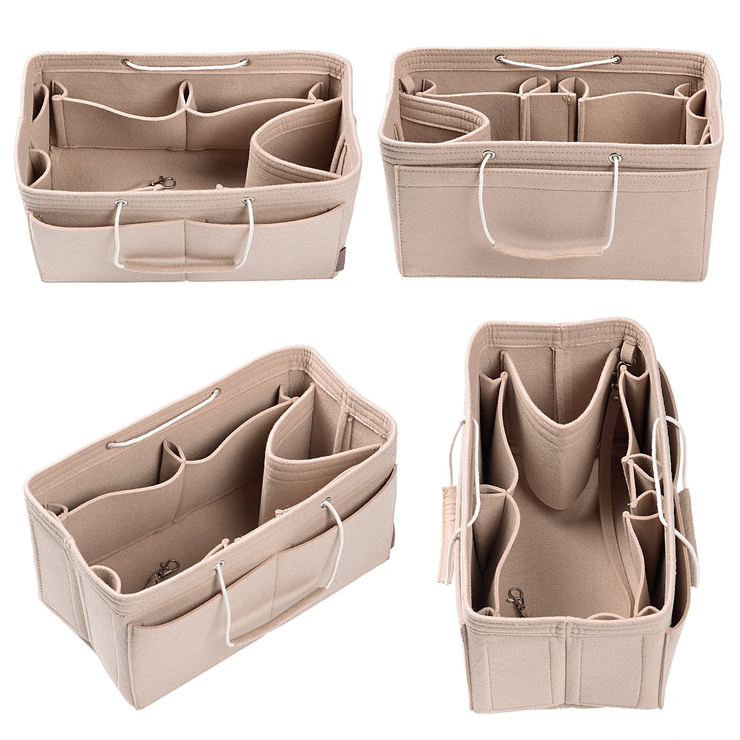 Mehrfachtaschen-Filz-Organizer für Handtaschen mit Griffen – Passend für LV Speedy 30, 35 & Neverfull MM (Medium/Large) product image 24