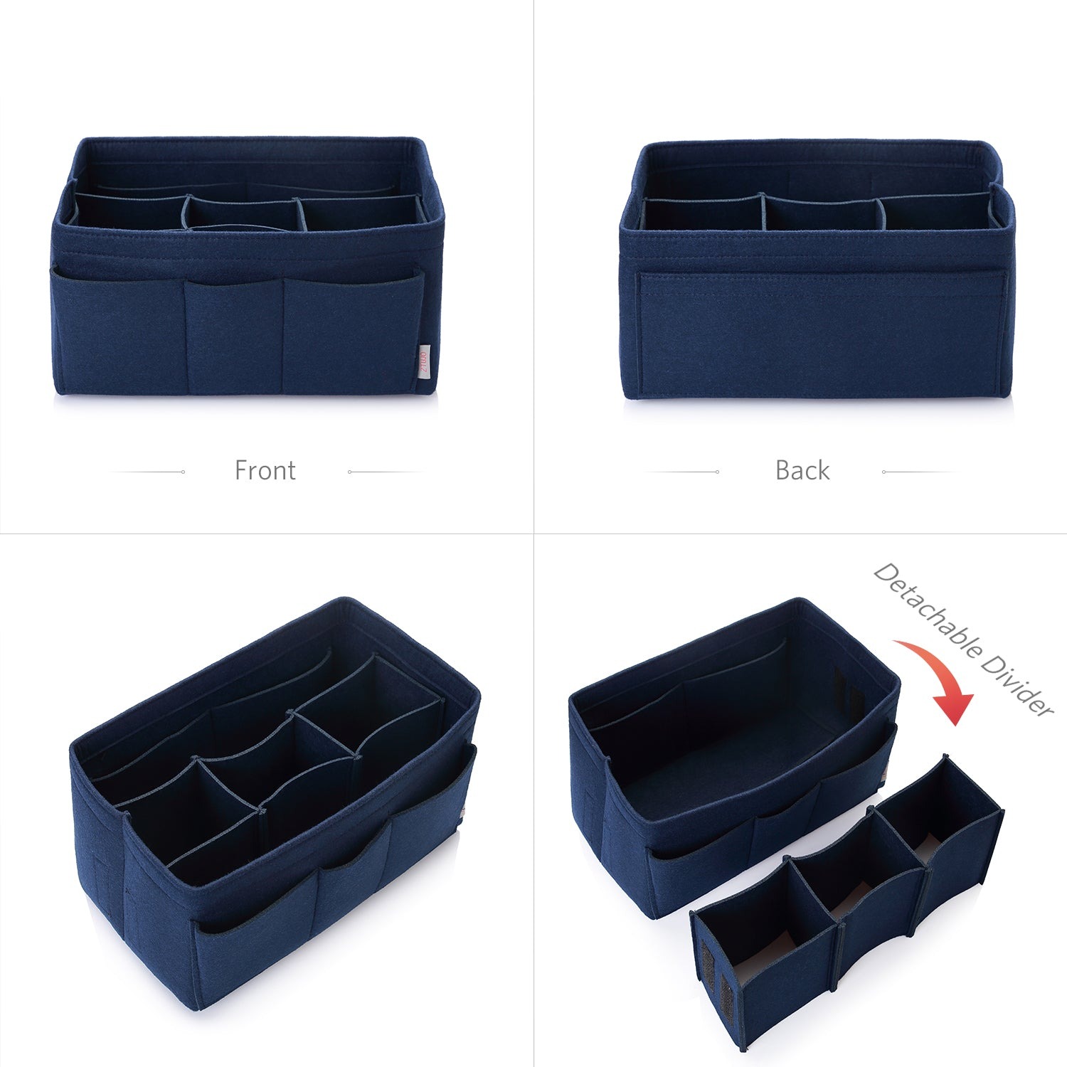 Filzeinlage-Beutelorganizer für Handtasche – Passt für LV Speedy 25 / 30 / 35 / 40, Neverfull MM / GM product image 93