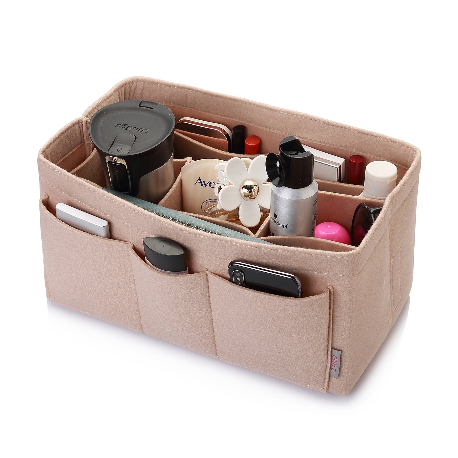 Filzeinlage-Beutelorganizer für Handtasche – Passt für LV Speedy 25 / 30 / 35 / 40, Neverfull MM / GM