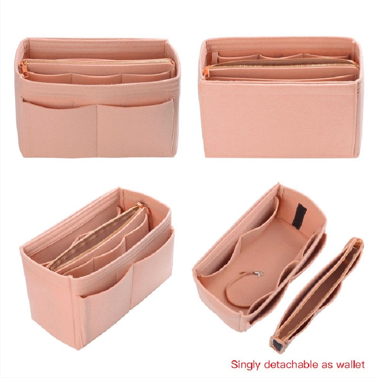 Taschenorganizer für LV Speedy Neverfull Tote – 6 Größen, Filz-Tascheneinsatz mit Reißverschluss product image 67