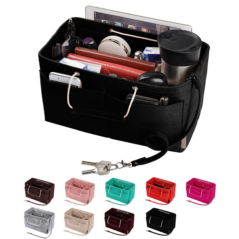 Mehrfachtaschen-Filz-Organizer für Handtaschen mit Griffen – Passend für LV Speedy 30, 35 & Neverfull MM (Medium/Large) product image 15