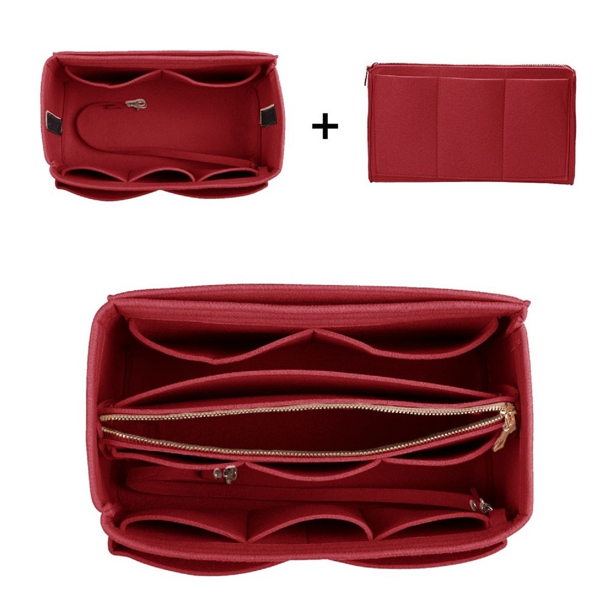 Taschenorganizer für LV Speedy Neverfull Tote – 6 Größen, Filz-Tascheneinsatz mit Reißverschluss product image 20