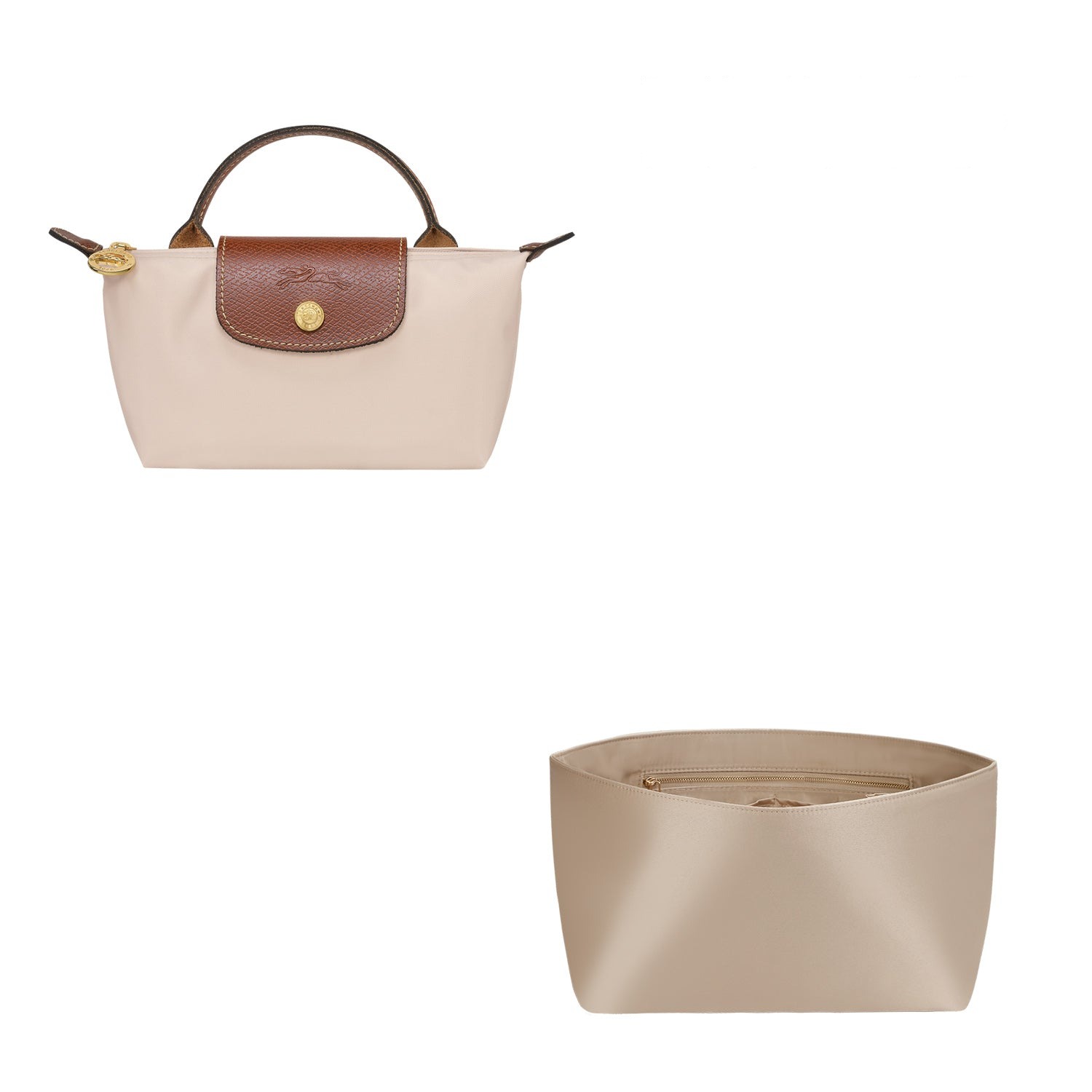 Seidiger Taschenorganizer für Longchamp Le Pliage Mini / Small / Medium / Large