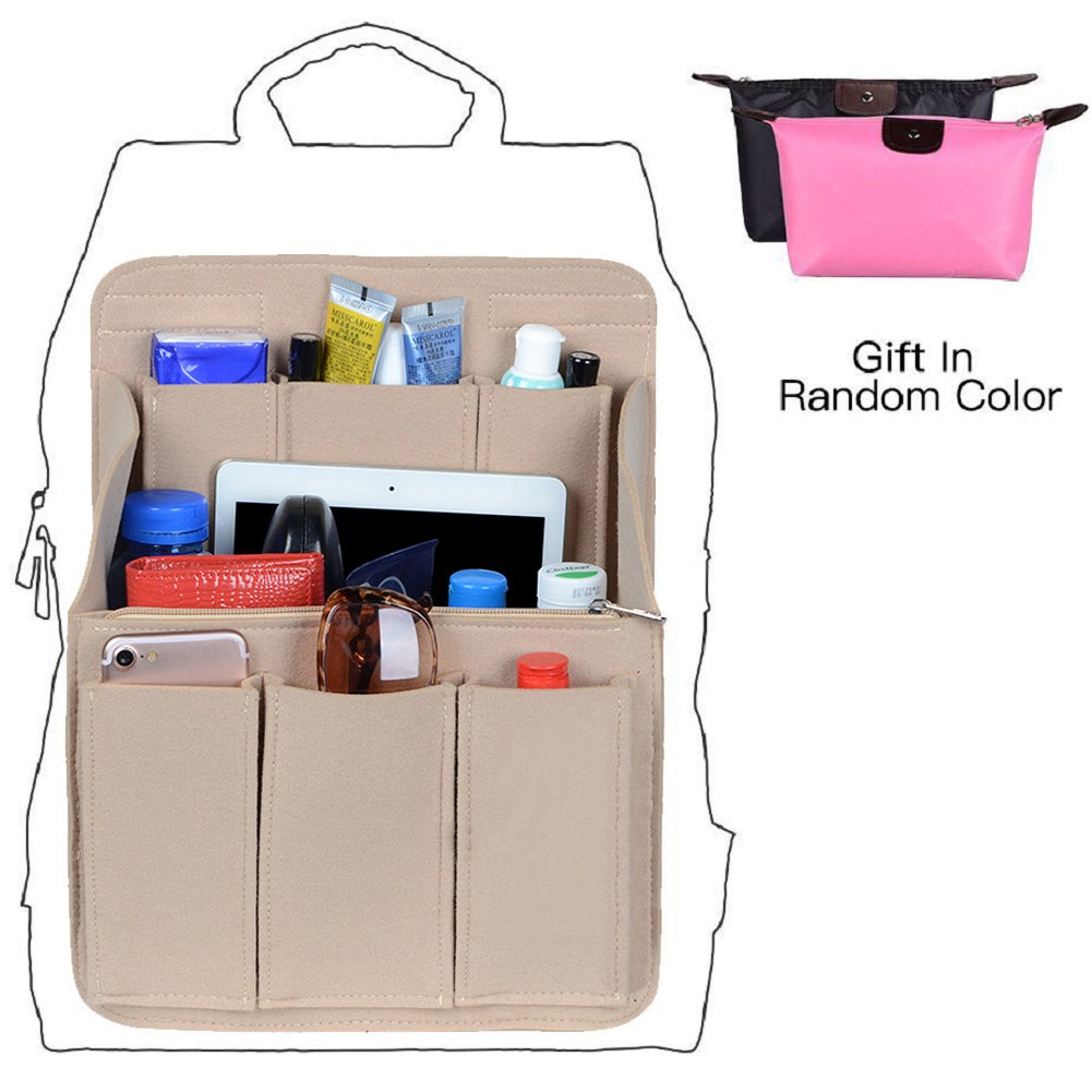 Filz-Organizer für Rucksäcke – Passend für runde und eckige Taschen, Beige/Grau/Kaffee/Schwarz detail image 7