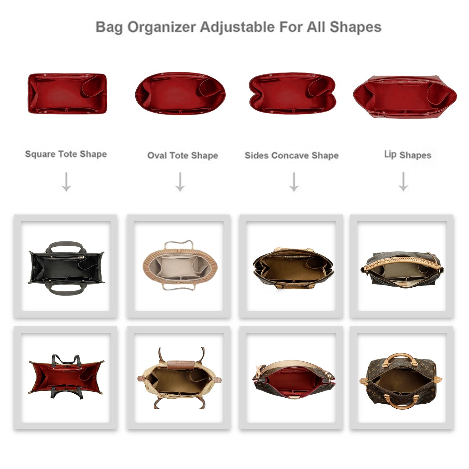 Knödel-Design Handtaschen-Organizer-Einsatz für Handtasche und Tote Bag-Formformer – Passt für Speedy, Neverfull, 6 Größen product image 19