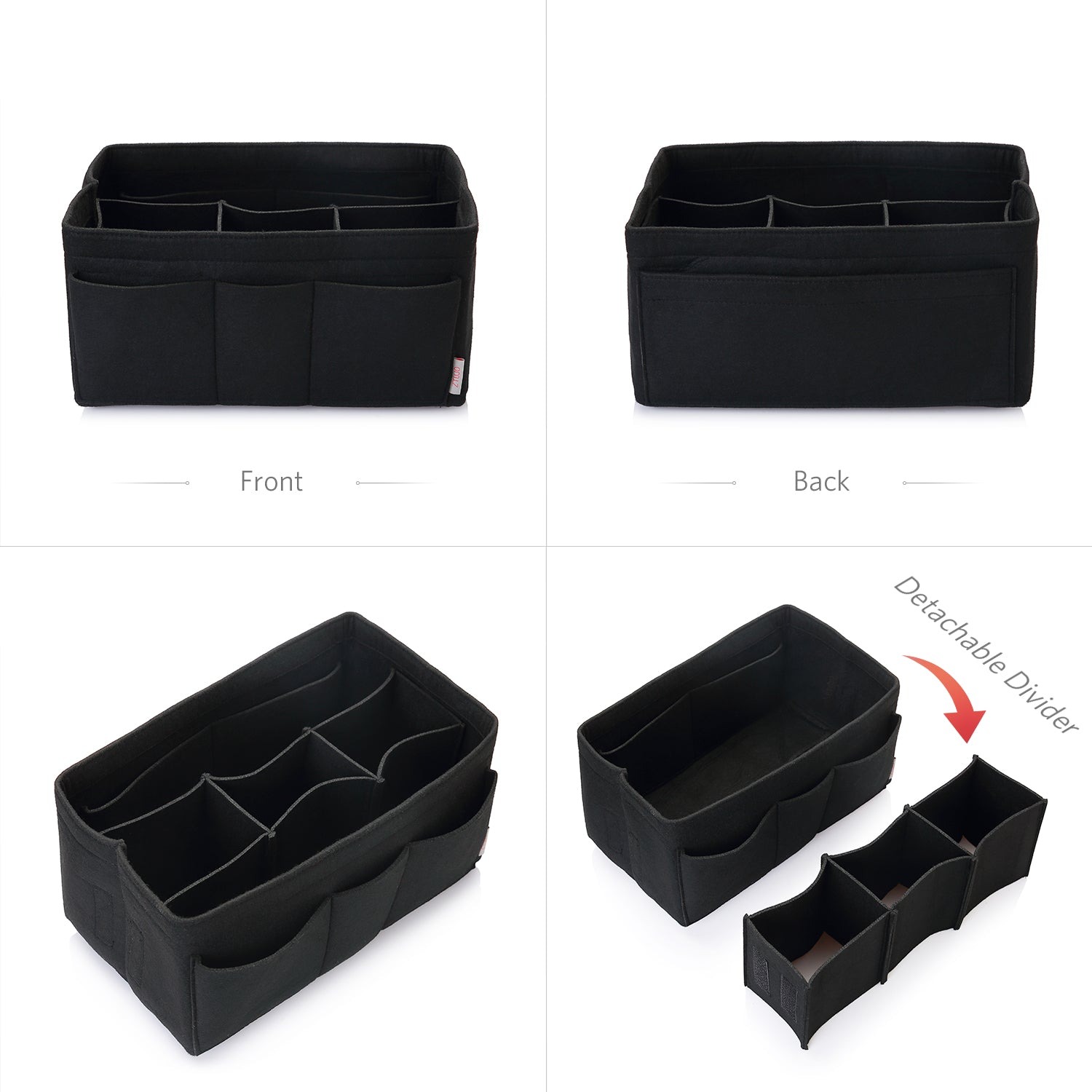 Filzeinlage-Beutelorganizer für Handtasche – Passt für LV Speedy 25 / 30 / 35 / 40, Neverfull MM / GM product image 21
