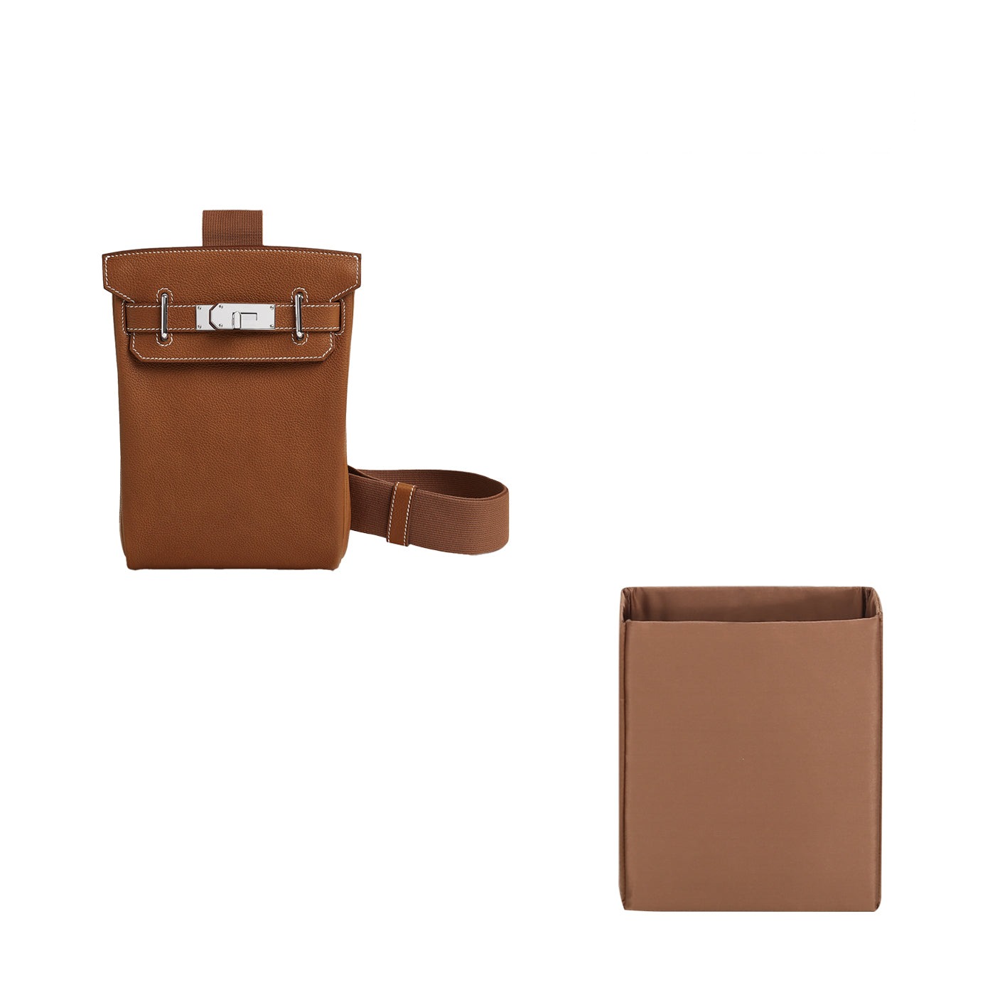 Taschenorganizer für Hermes Hac a Dos Rucksack PM / GM – Silks & Satins, 4 Fächer