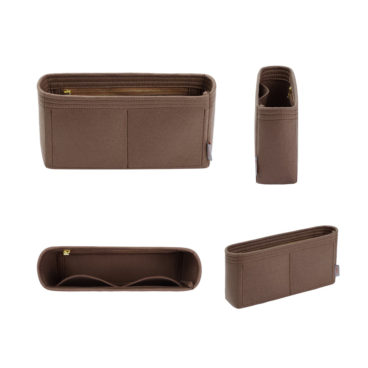 Premium Handtaschen-Organizer für LV Side Trunk – Hellbraun / Individuelle Farbe product image 2