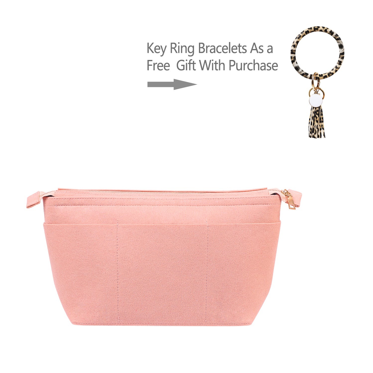 Filz-Handtaschenorganizer mit Schlüsselring-Armbändern für LV Speedy Neverfull Tote product image 19