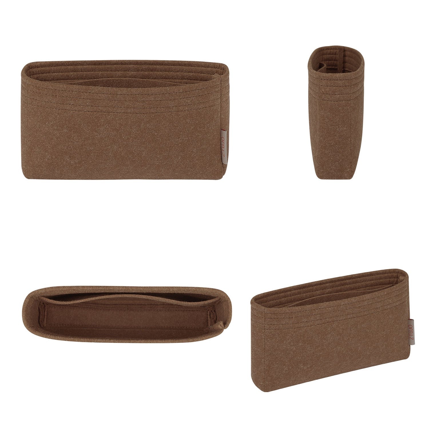 Premium Geldbörsen-Organizer für Celine Triomphe Teen / Medium / Large – Hellbraun oder Individuell detail image 1