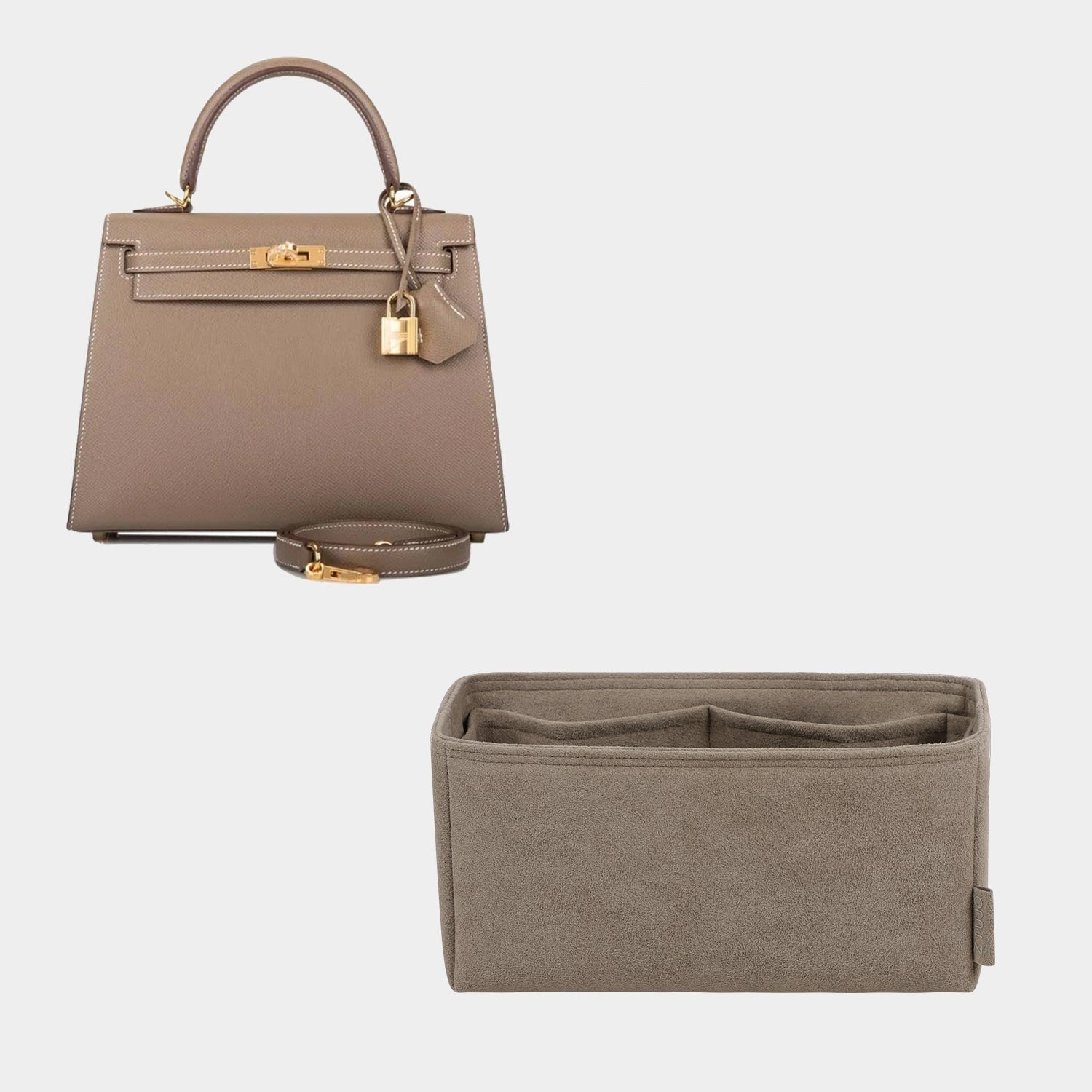 Alcantara-Taschenorganizer für HERMES KELLY 25 / KELLY 28 / KELLY 32 / KELLY 35 / KELLY 40 product image 7
