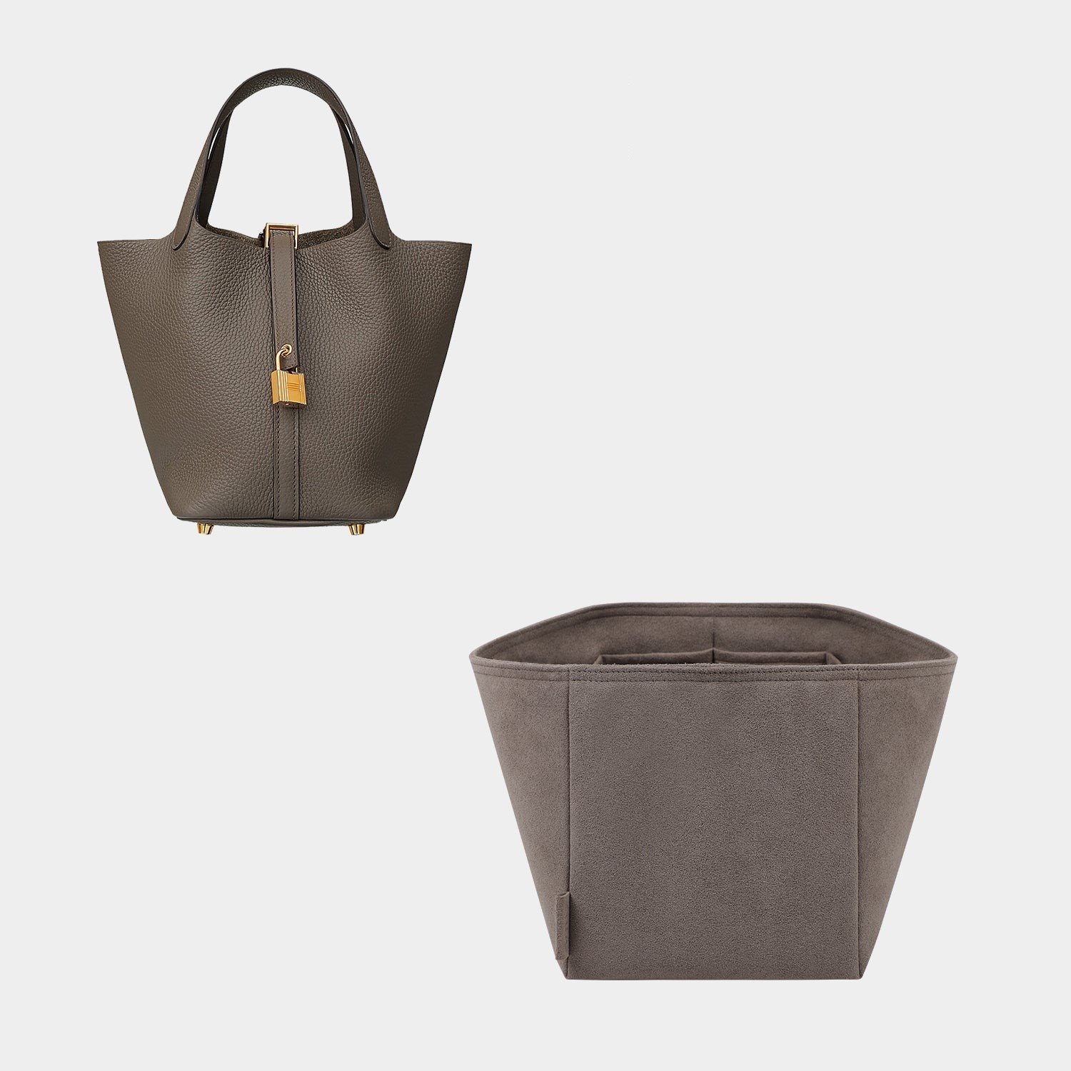 Taschenorganizer für Hermes Picotin 18 / 22 / 26 – 8-Fächer Luxus-Autoinnenmaterial
