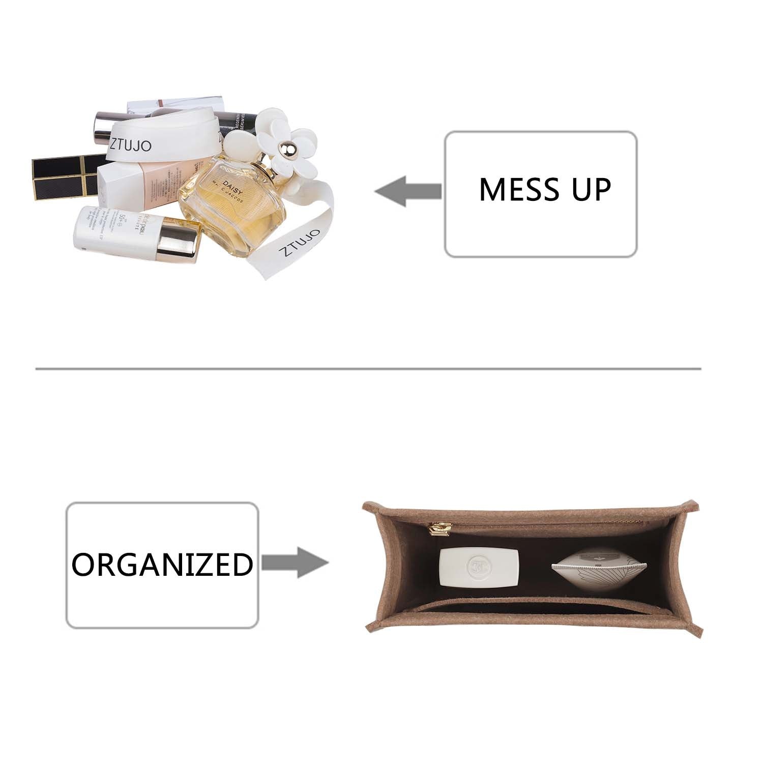 Premium Handtaschen-Organizer für Celine Vertical Cabas Mini / Small – Hellbraun oder Sonderanfertigung product image 3