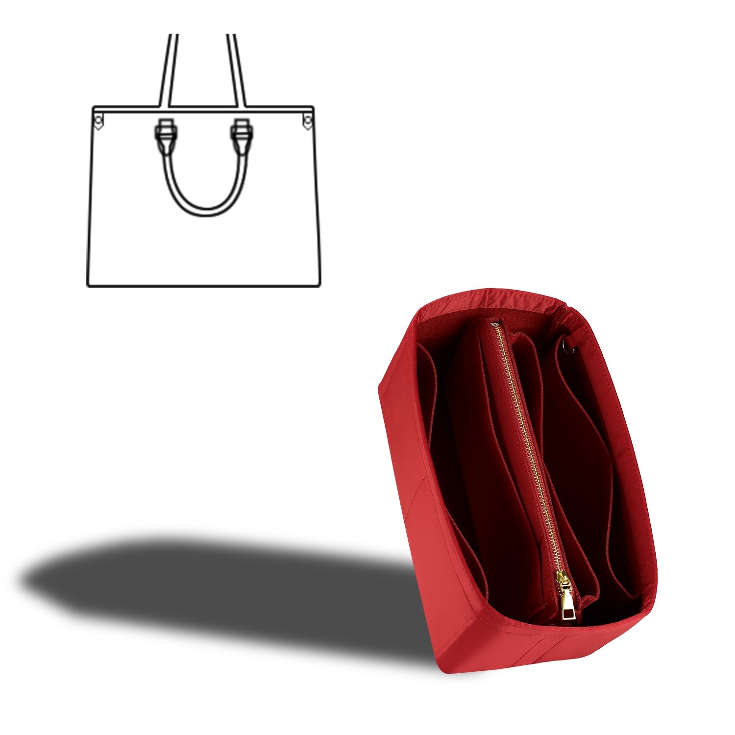 Silky Beutel-Organizer-Einsatz für Speedy, Neverfull, ONTHEGO Tote und mehr – 8 Fächer, 7 Größen product image 21