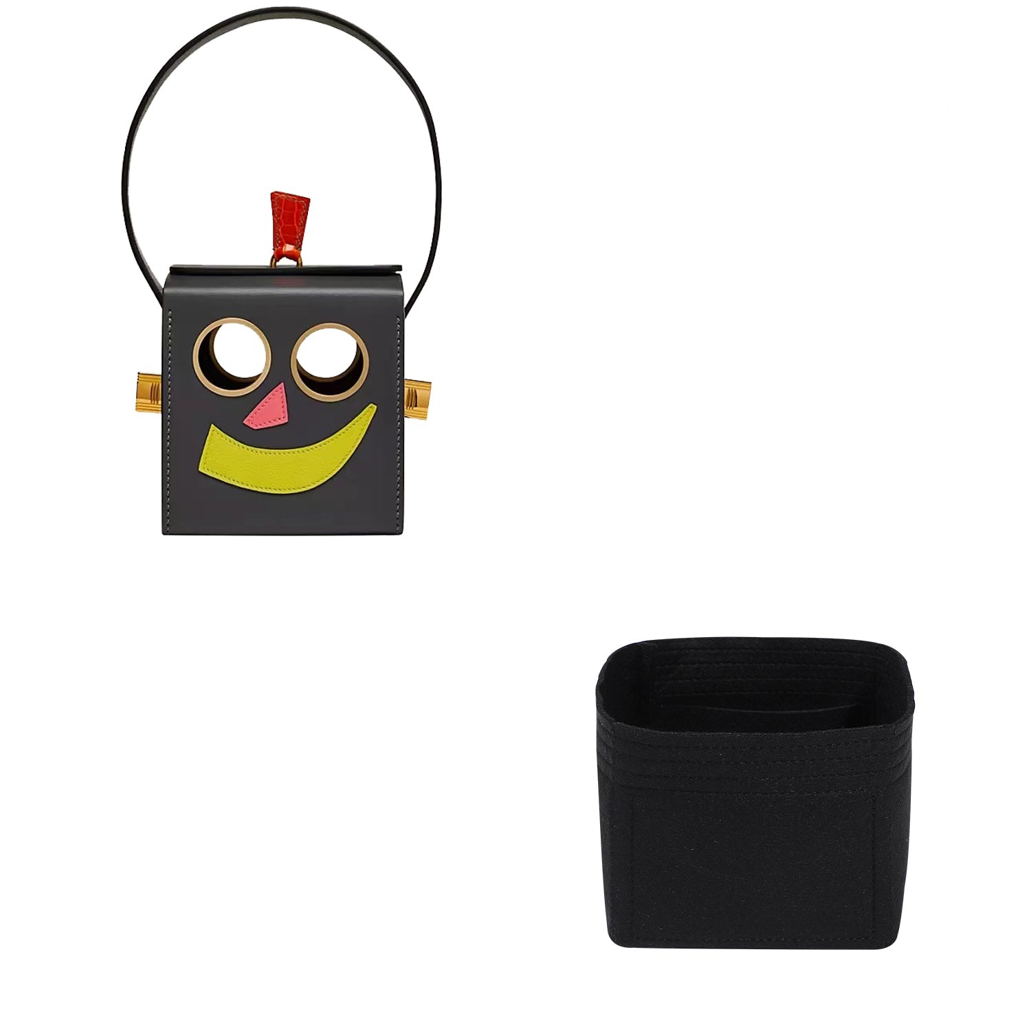 Premium Geldbörsen-Organizer für Hermes Petit H Tasche – Schwarz / Individuelle Farbe