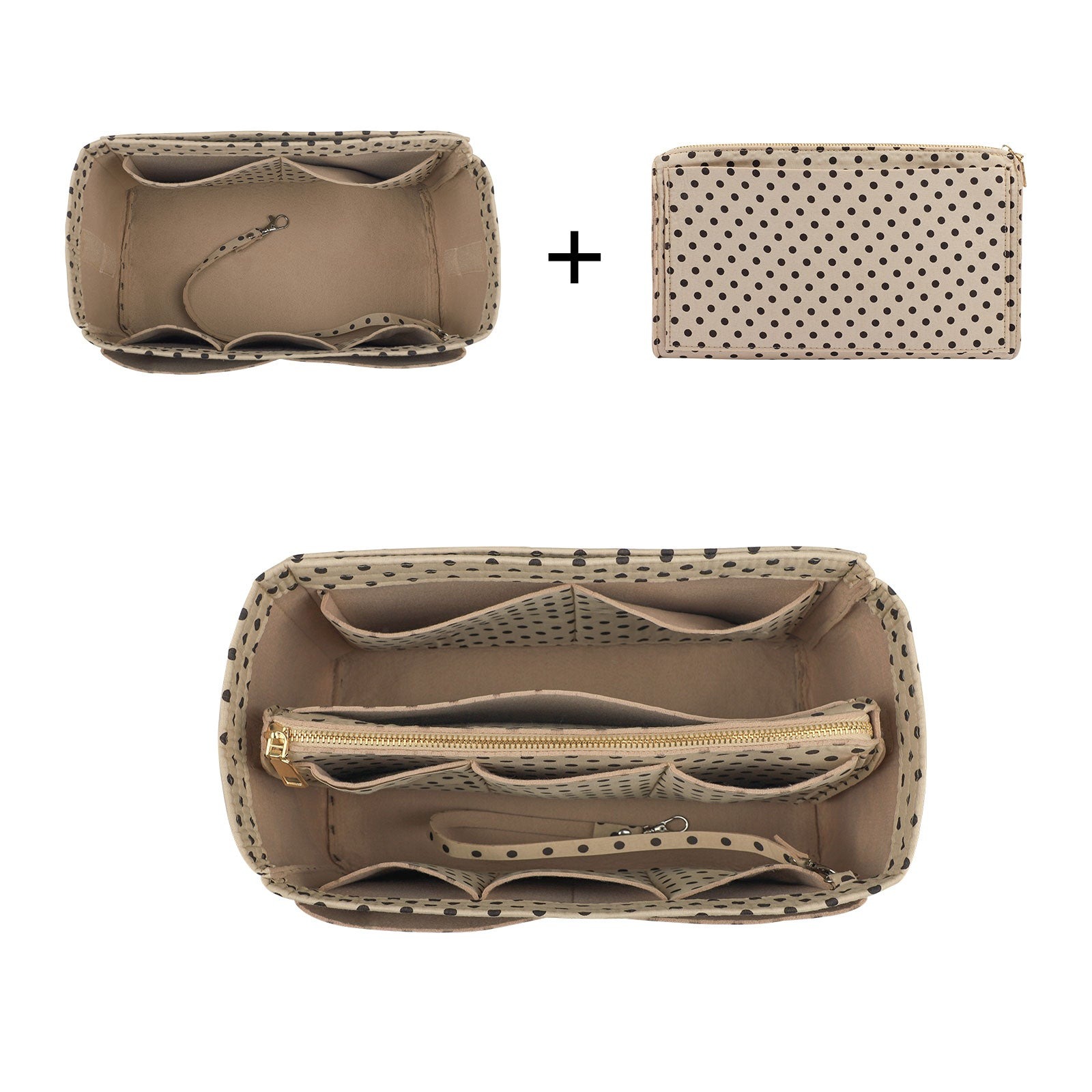 Taschenorganizer für LV Speedy Neverfull Tote – 6 Größen, Filz-Tascheneinsatz mit Reißverschluss product image 76