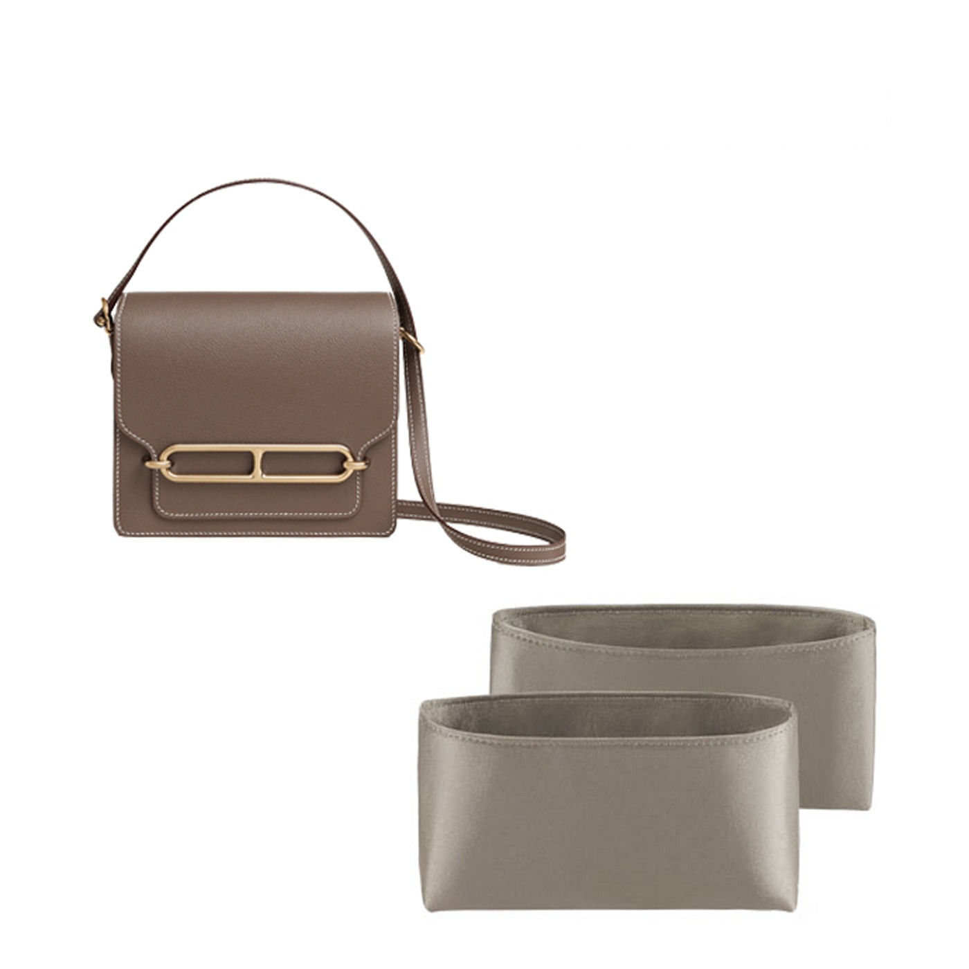Silk and Satins Geldbörsen-Organizer für Hermes Roulis Mini / 23