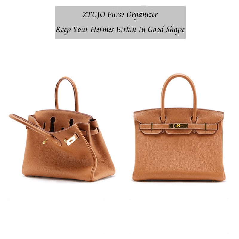 Premium Geldbörsen-Organizer für Hermes Birkin 25 / Birkin 30 / Birkin 35 Perfekt – 10 Fächer, Filz, YKK-Reißverschlüsse detail image 1