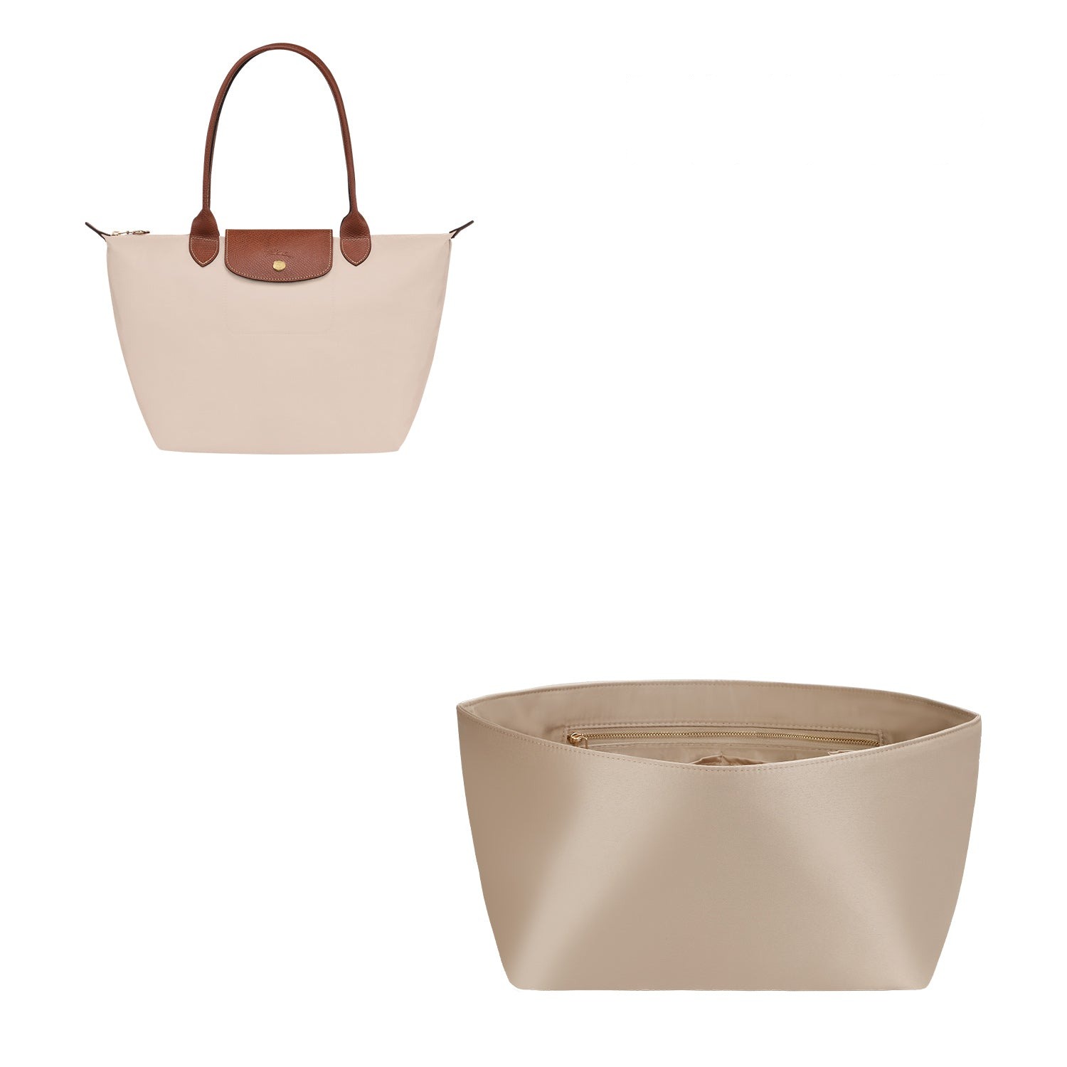 Seidiger Taschenorganizer für Longchamp Le Pliage Mini / Small / Medium / Large product image 5