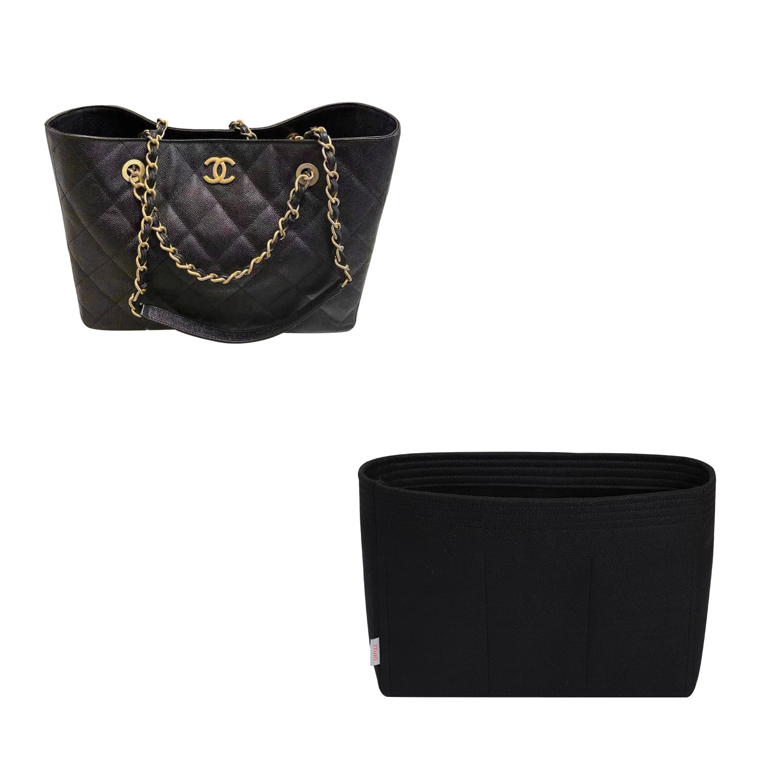 Taschenorganizer für Chanel 22C Tote – Premium-Filzeinlage, 5 Fächer