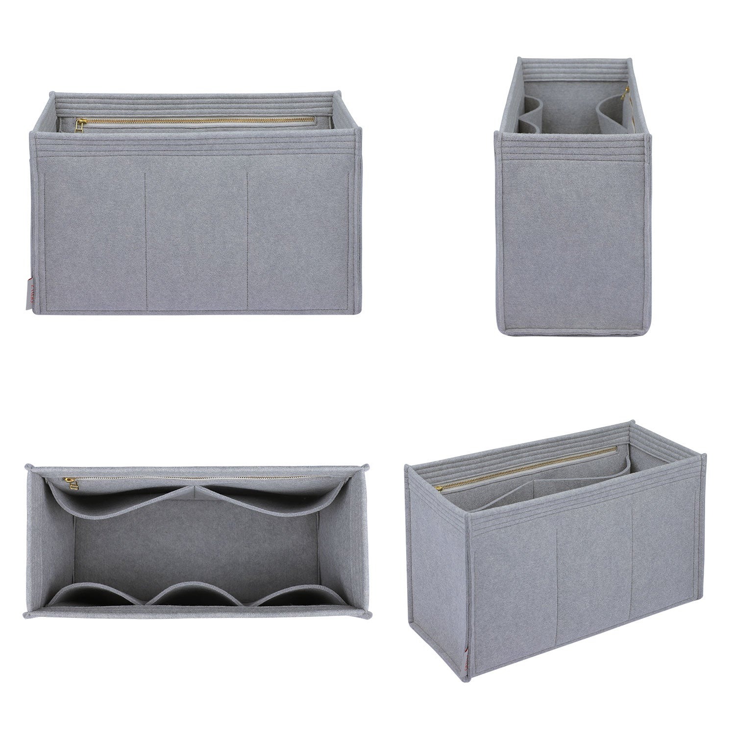 Organizer für Dior Book Tote Medium 36 cm / 2022 Neue kleine Größe 26,5 cm / Groß 42 cm – Filzeinlage mit 6 Taschen product image 2