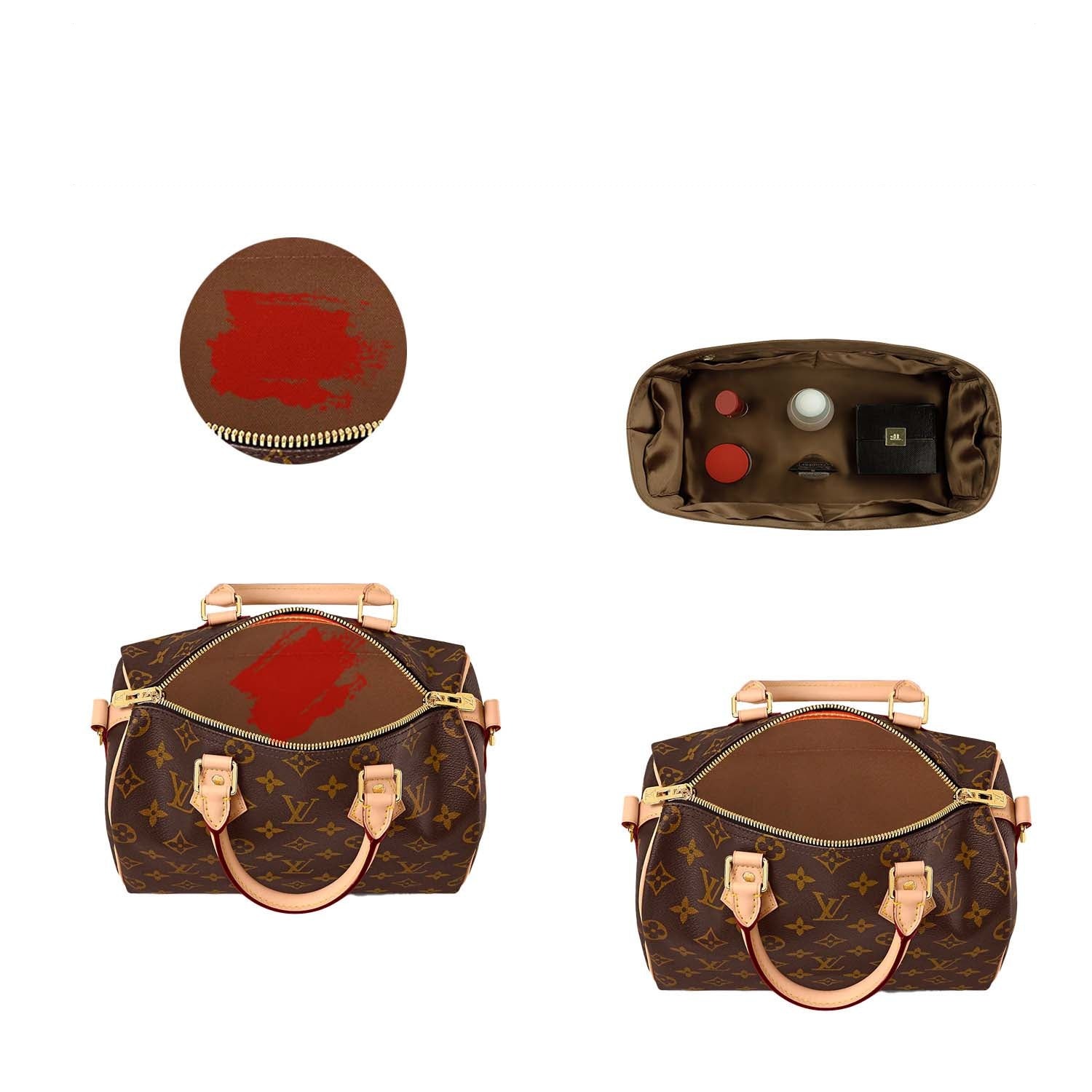 Seiden- & Satin-Taschenorganizer für LV Speedy Nano / 20 / 25 / 30 / 35 product image 5
