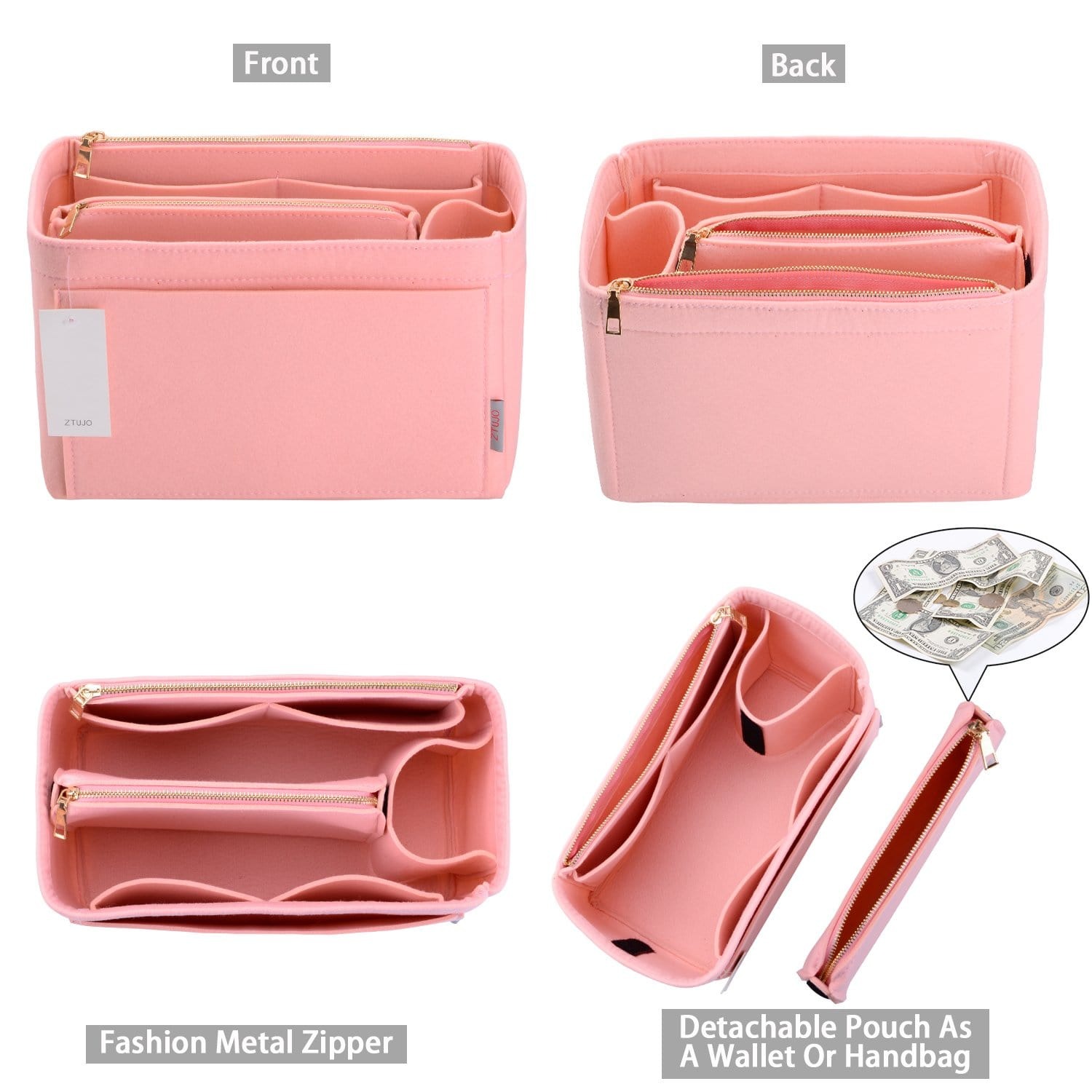 Organizer-Einlage für LV Speedy, Neverfull, Graceful, Tote – Filz-Taschenformer product image 2