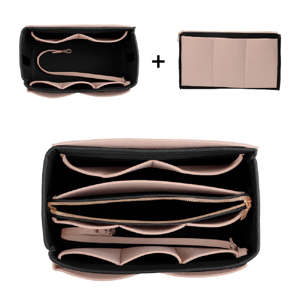 Taschenorganizer für LV Speedy Neverfull Tote – 6 Größen, Filz-Tascheneinsatz mit Reißverschluss product image 41