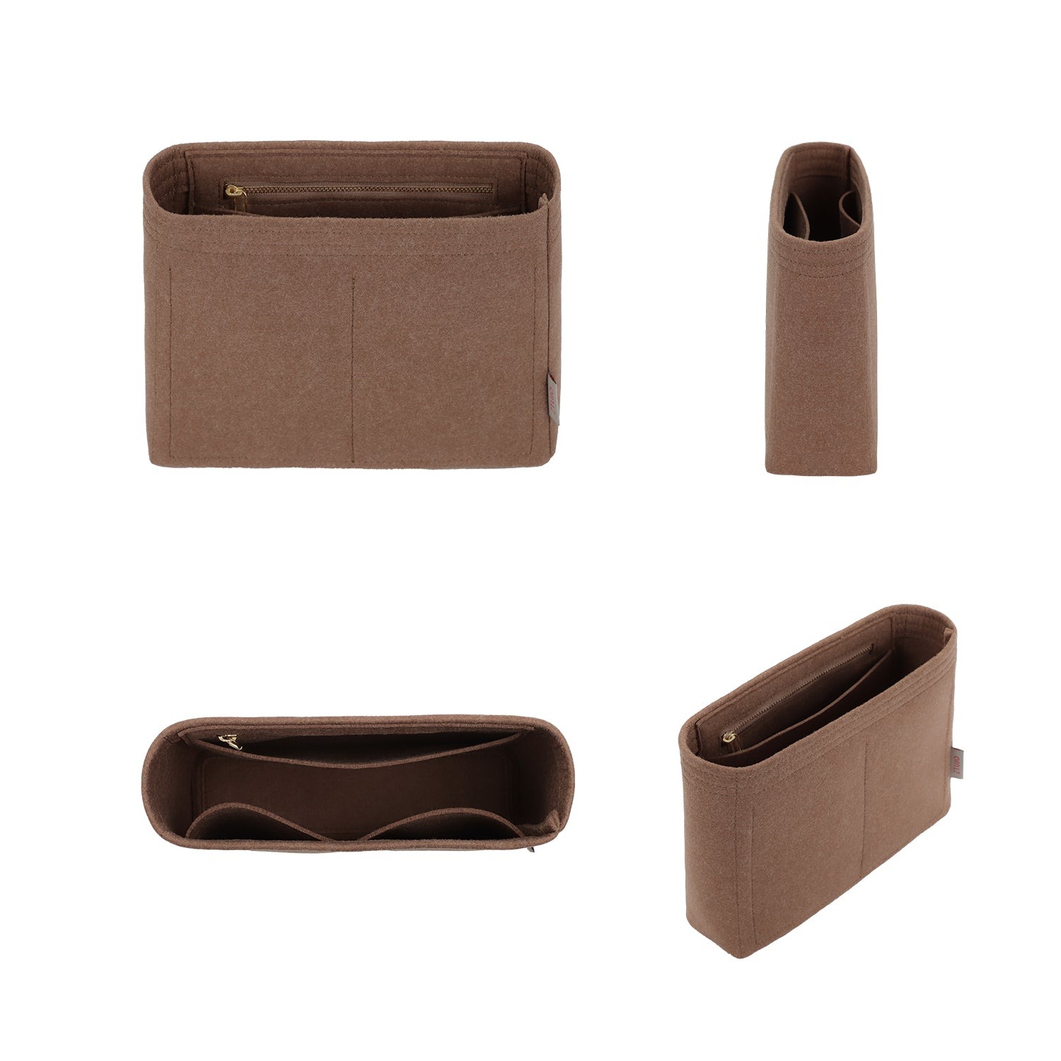 Taschenorganizer für Loro Piana Extra Pocket Rucksack L23.5 – Einsatz aus Filz mit 4 Fächern product image 2