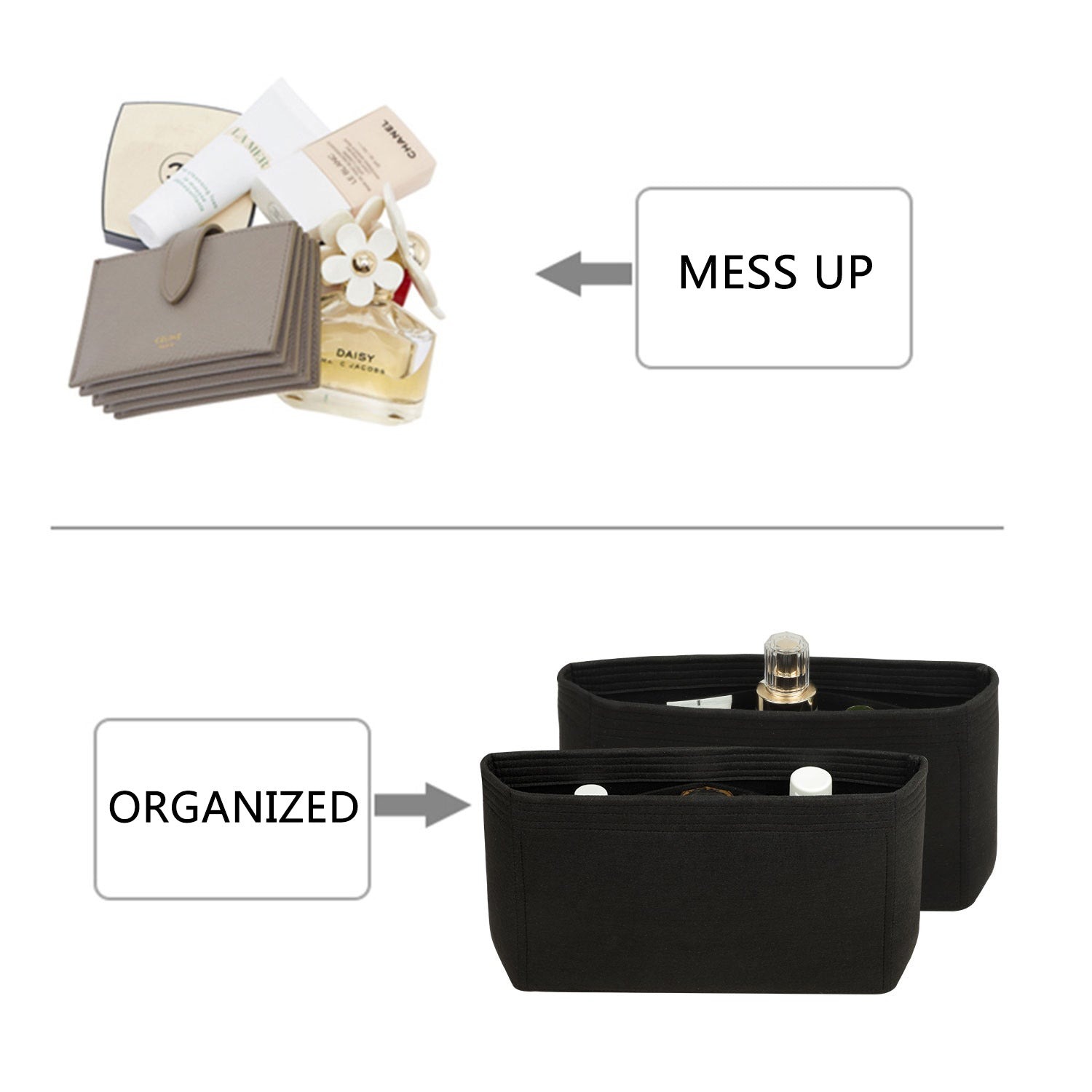 Premium Geldbörsen-Organizer für Chanel Grand Shopping Tote GST – 6 Taschen, Filz product image 4