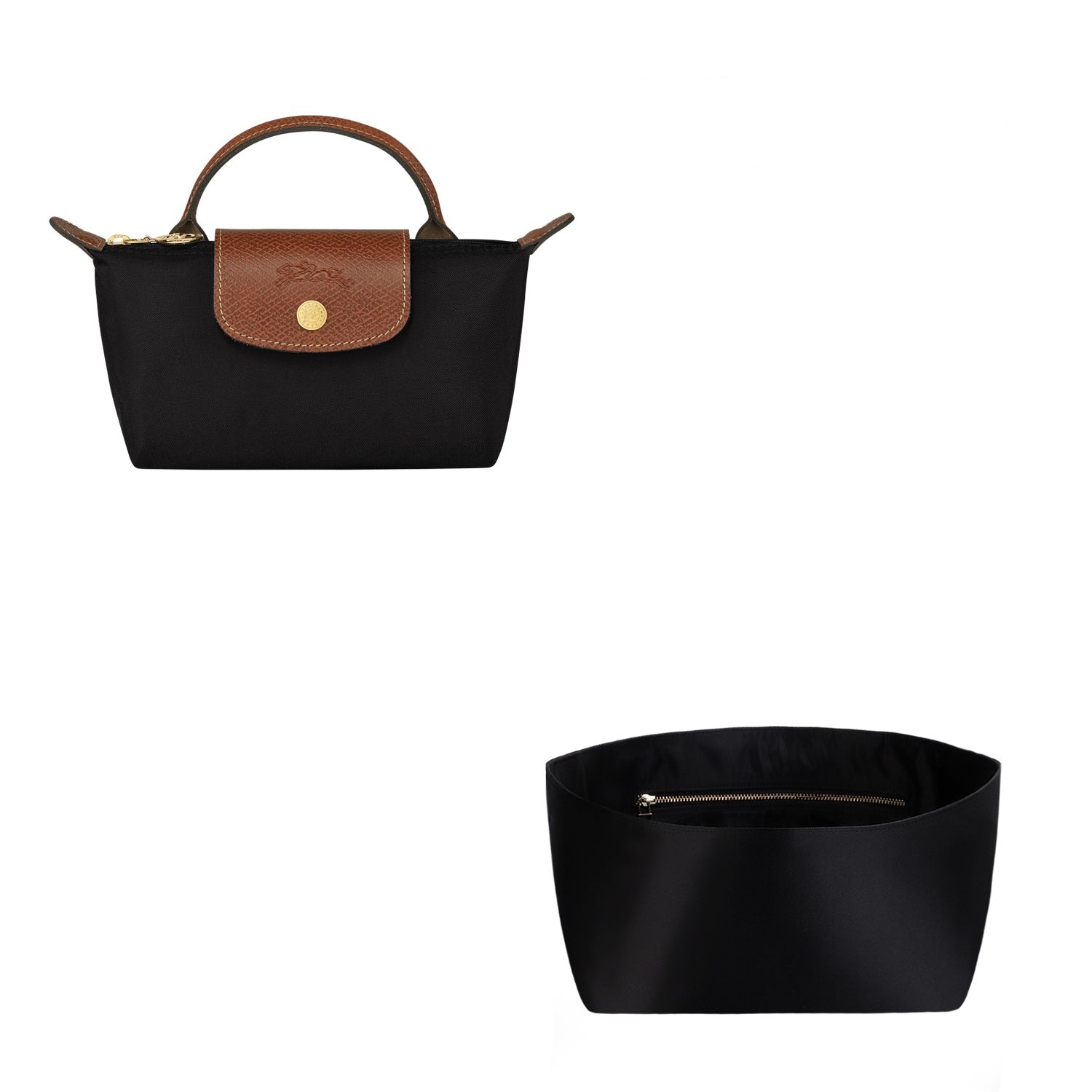 Seidiger Taschenorganizer für Longchamp Le Pliage Mini / Small / Medium / Large product image 2