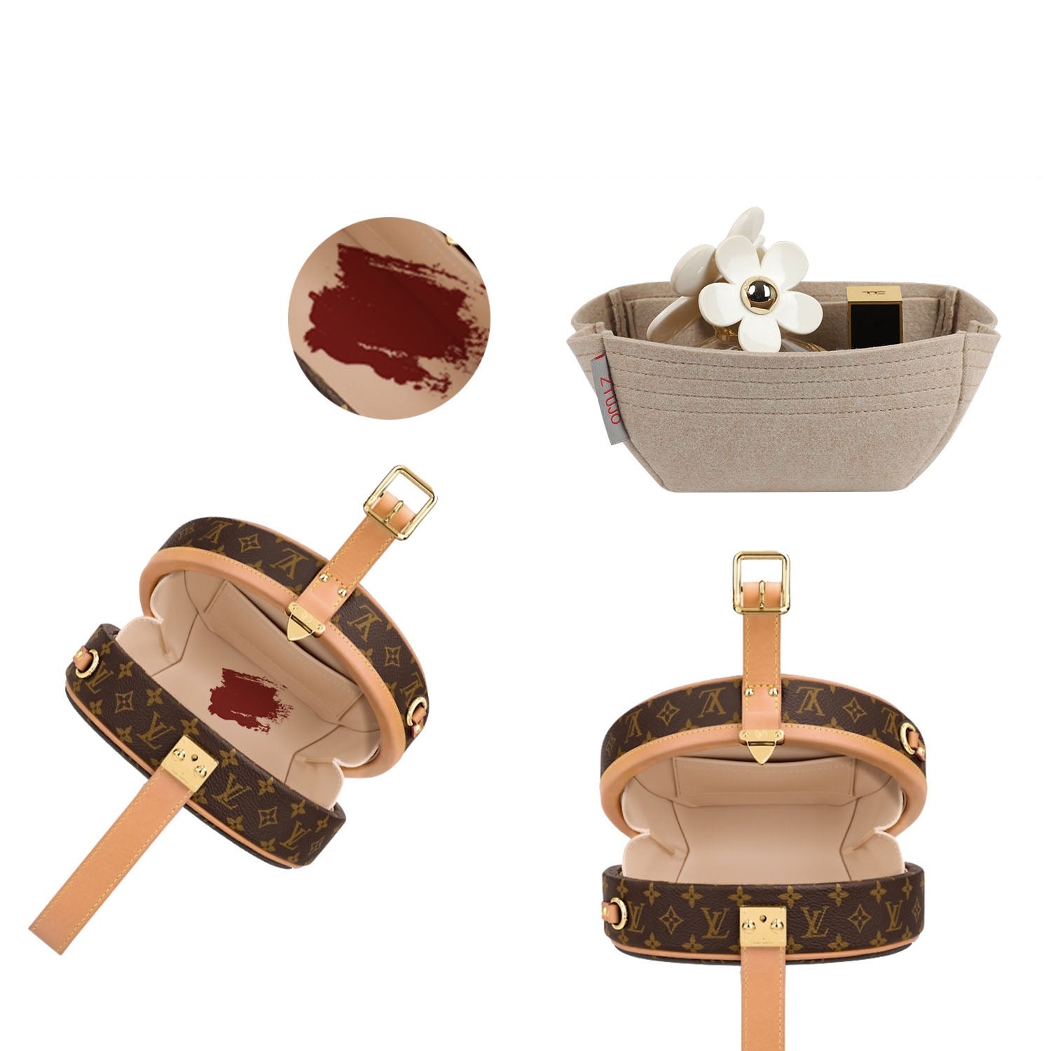 Premium-Taschenorganizer für LV Boite Chapeau Souple PM/MM, passend für LV Petite Boite Chapeau product image 4