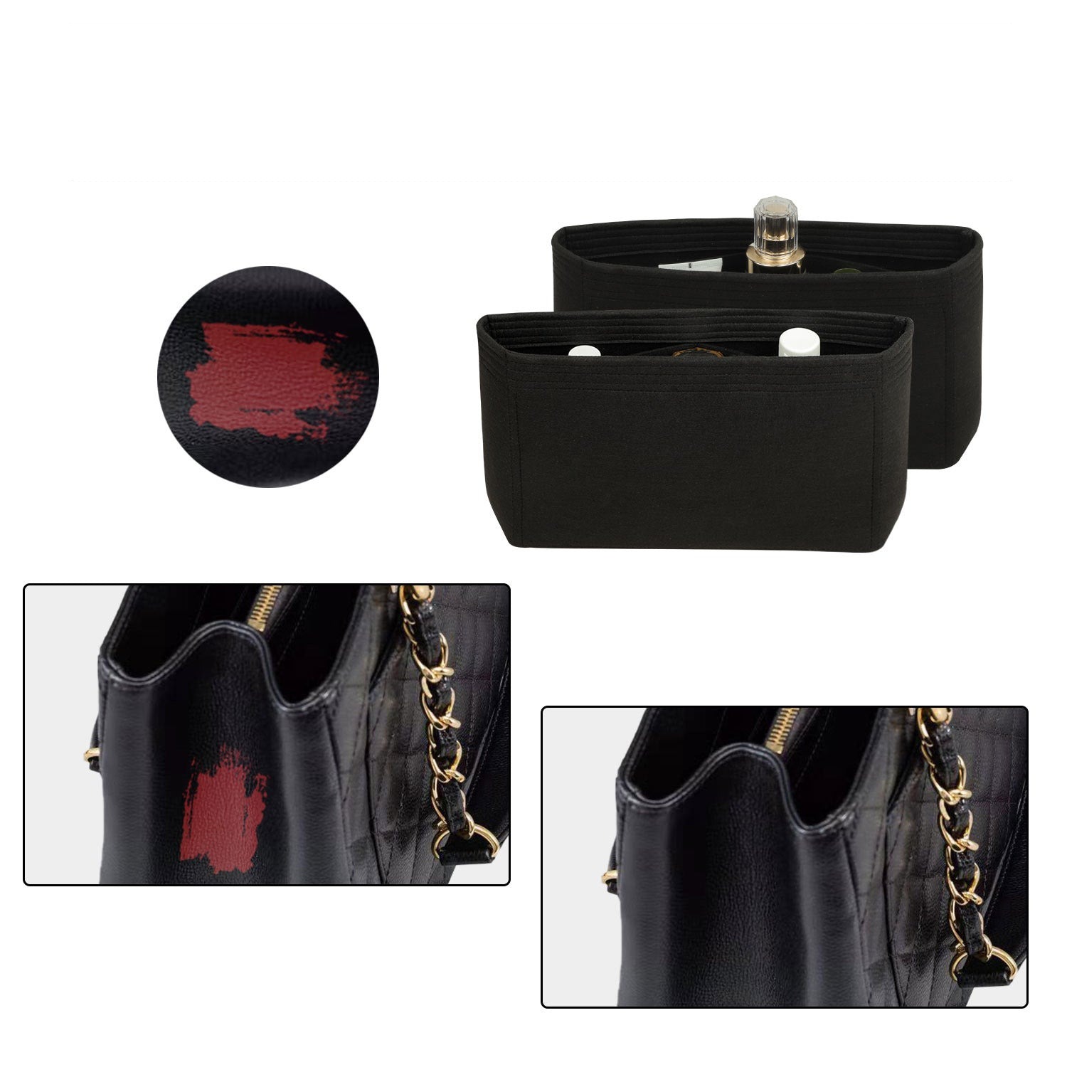 Premium Geldbörsen-Organizer für Chanel Grand Shopping Tote GST – 6 Taschen, Filz product image 5