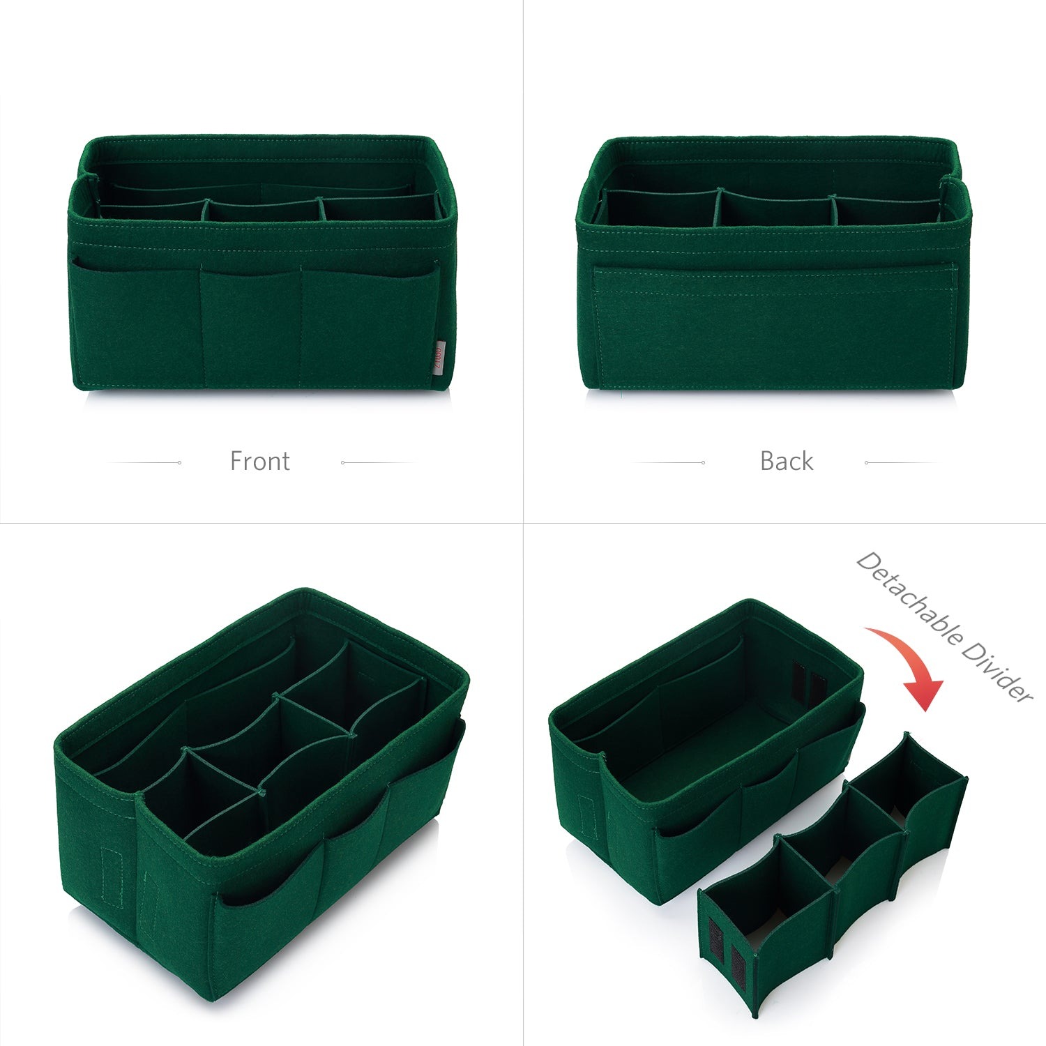 Filzeinlage-Beutelorganizer für Handtasche – Passt für LV Speedy 25 / 30 / 35 / 40, Neverfull MM / GM product image 77