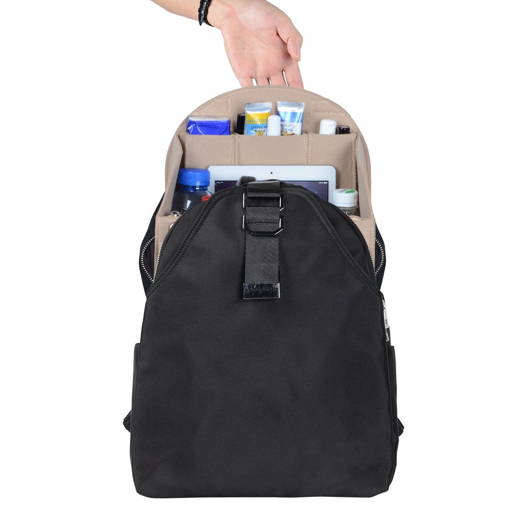 Filz-Organizer für Rucksäcke – Passend für runde und eckige Taschen, Beige/Grau/Kaffee/Schwarz product image 24