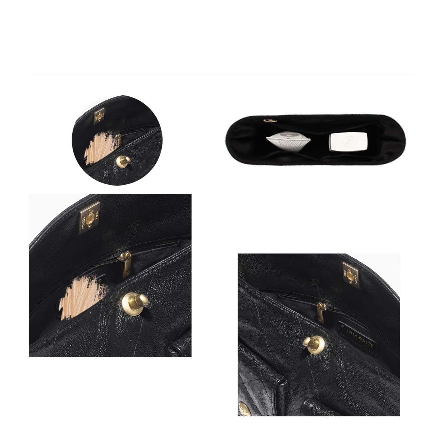 Seiden- und Satin-Taschenorganizer für Chanel 25 Hobo – 4 Fächer, Schwarz oder Individuell product image 5