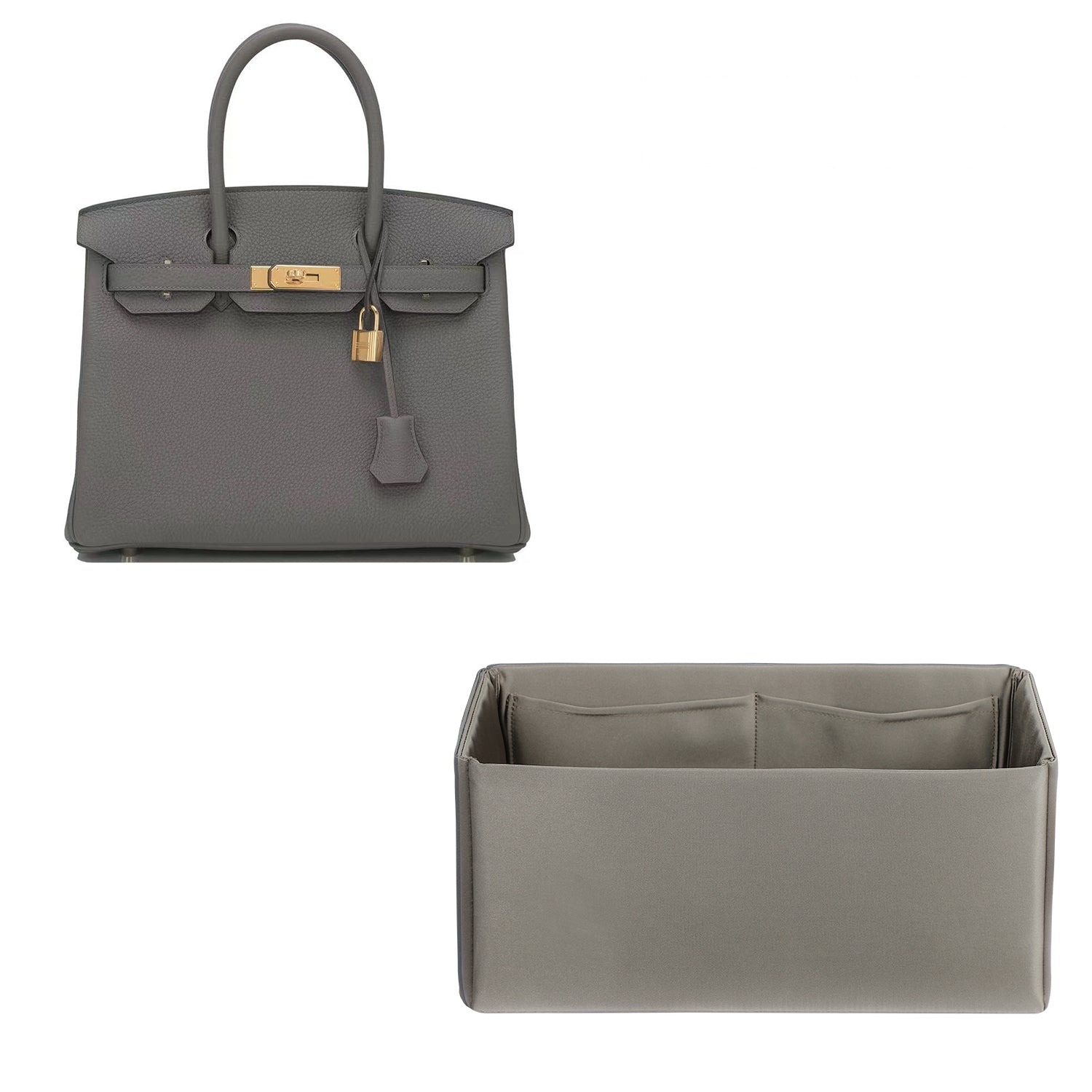 Seiden- und Satin-Purse-Organizer für Hermes Birkin 25 / 30 / 35 / 40 product image 10