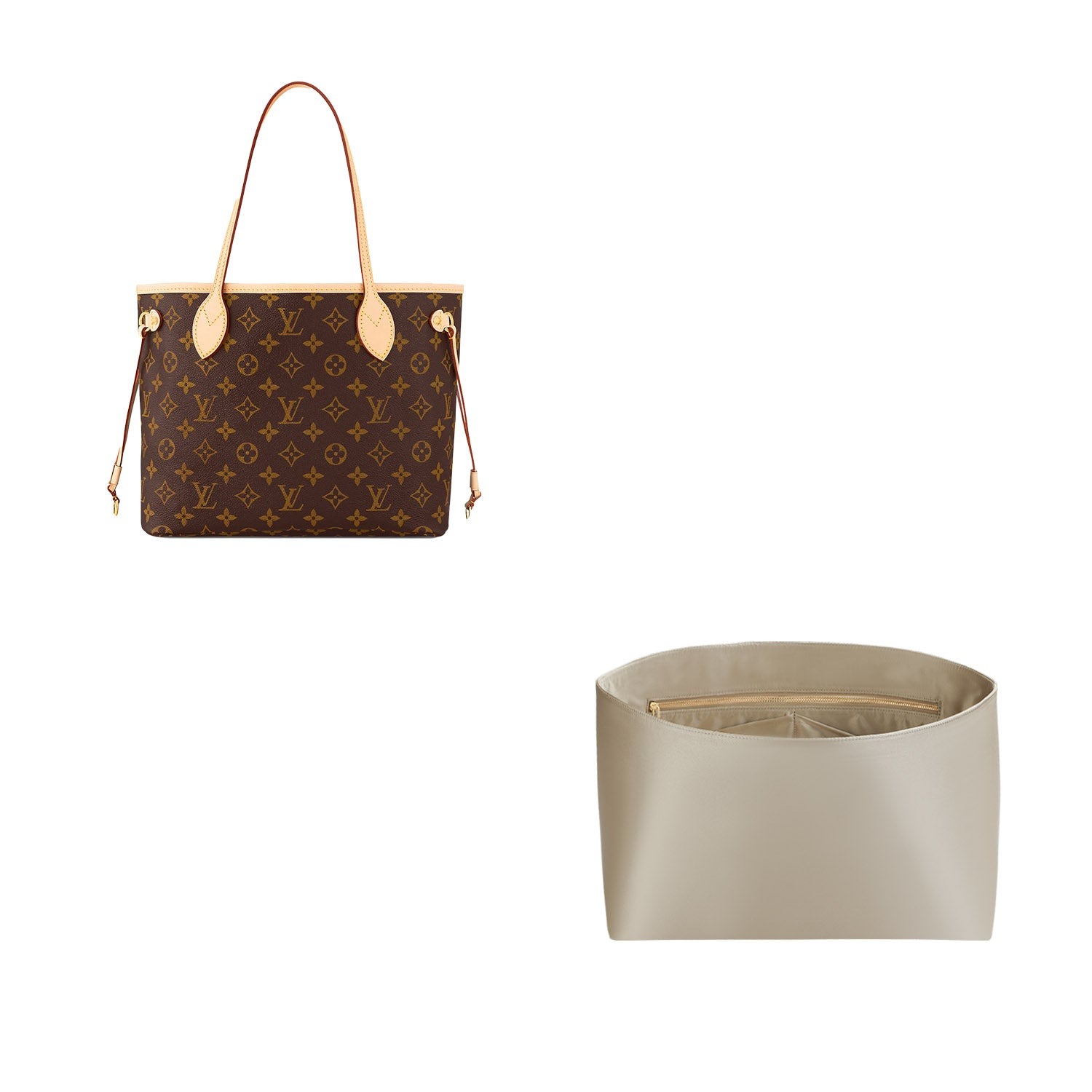 Taschenorganizer für LV Neverfull BB / PM / MM / GM – Seiden und Satin Edition product image 8