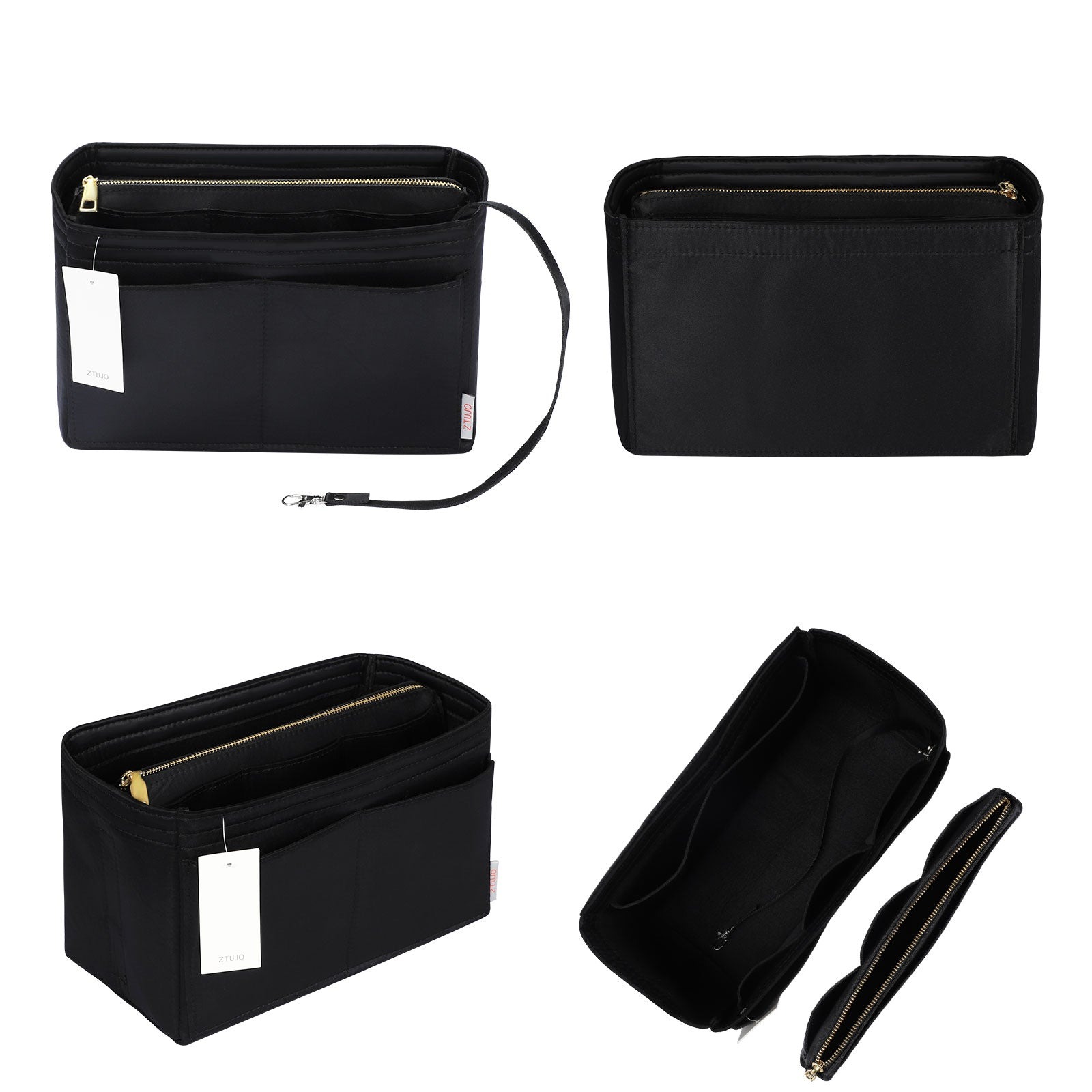 Taschenorganizer für LV Speedy Neverfull Tote – 6 Größen, Filz-Tascheneinsatz mit Reißverschluss product image 119