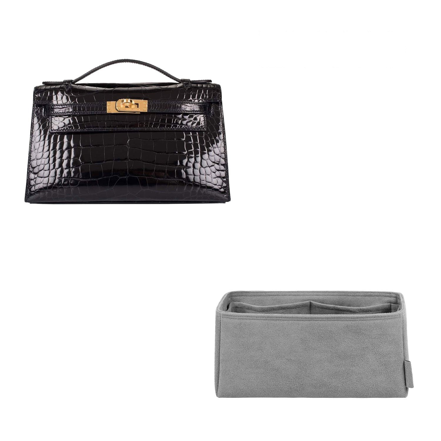 Organizer für Hermès Pochette / Kelly Mini II – Premium-Material in Fahrzeugqualität, 4 Fächer product image 10