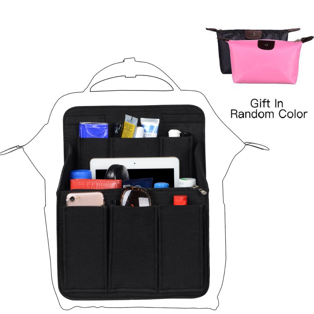 Filz-Organizer für Rucksäcke – Passend für runde und eckige Taschen, Beige/Grau/Kaffee/Schwarz