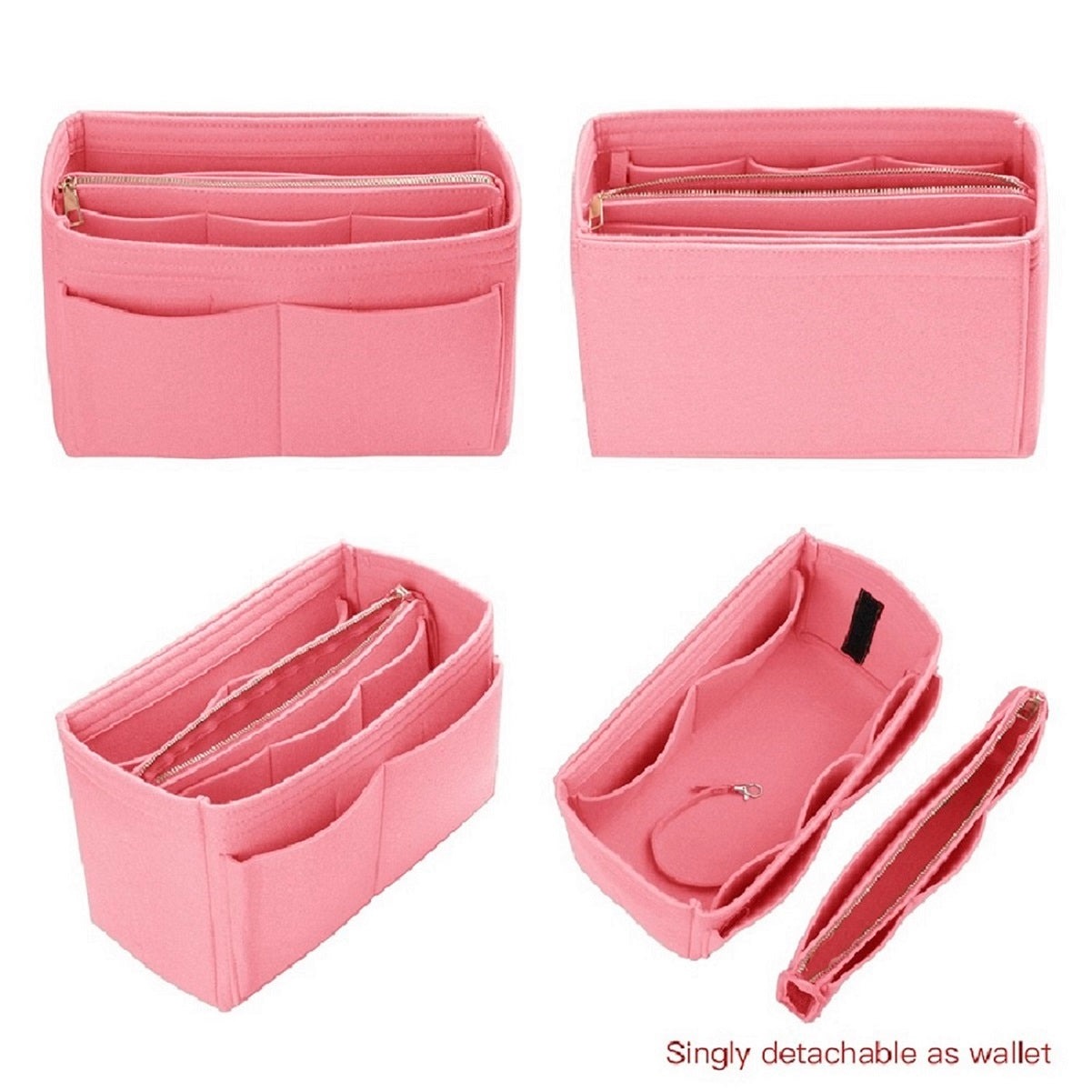 Taschenorganizer für LV Speedy Neverfull Tote – 6 Größen, Filz-Tascheneinsatz mit Reißverschluss product image 53