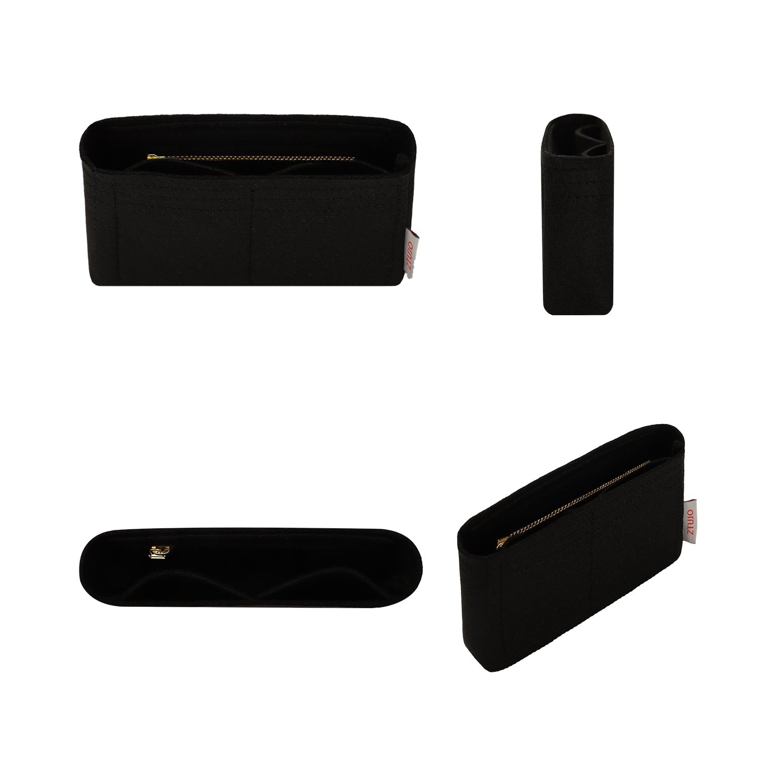 Einsatz für Chanel 23P Mini / Small / Medium – Premium-Filzeinlage mit YKK-Reißverschluss product image 2