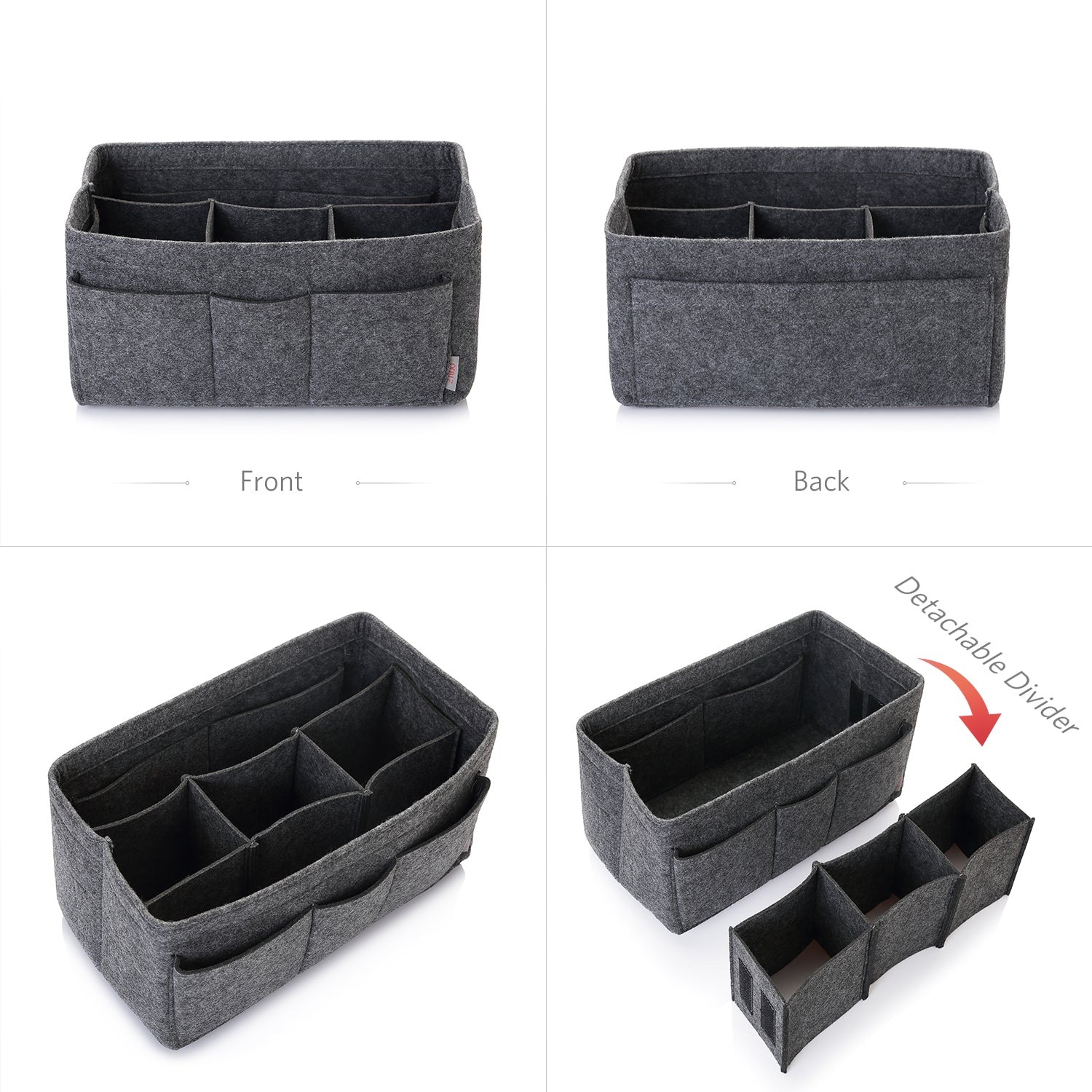 Filzeinlage-Beutelorganizer für Handtasche – Passt für LV Speedy 25 / 30 / 35 / 40, Neverfull MM / GM product image 29