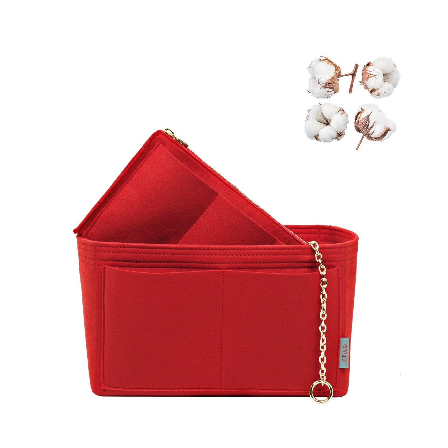 Hochwertiger Taschenorganizer-Einsatz mit YKK-Reißverschluss – Passt für LV Speedy, Neverfull, Tote (5 Größen) product image 9